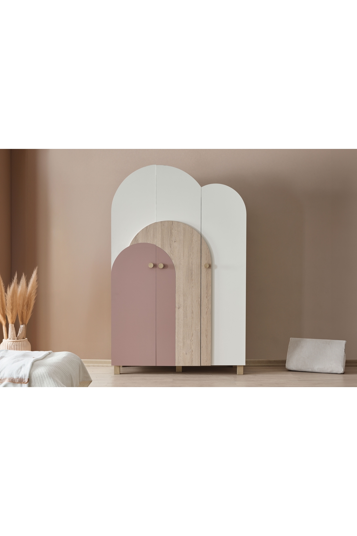 Vivense Petite Gardırop, Pembe, 3 Kapaklı fotoğrafı 2 (önizleme)