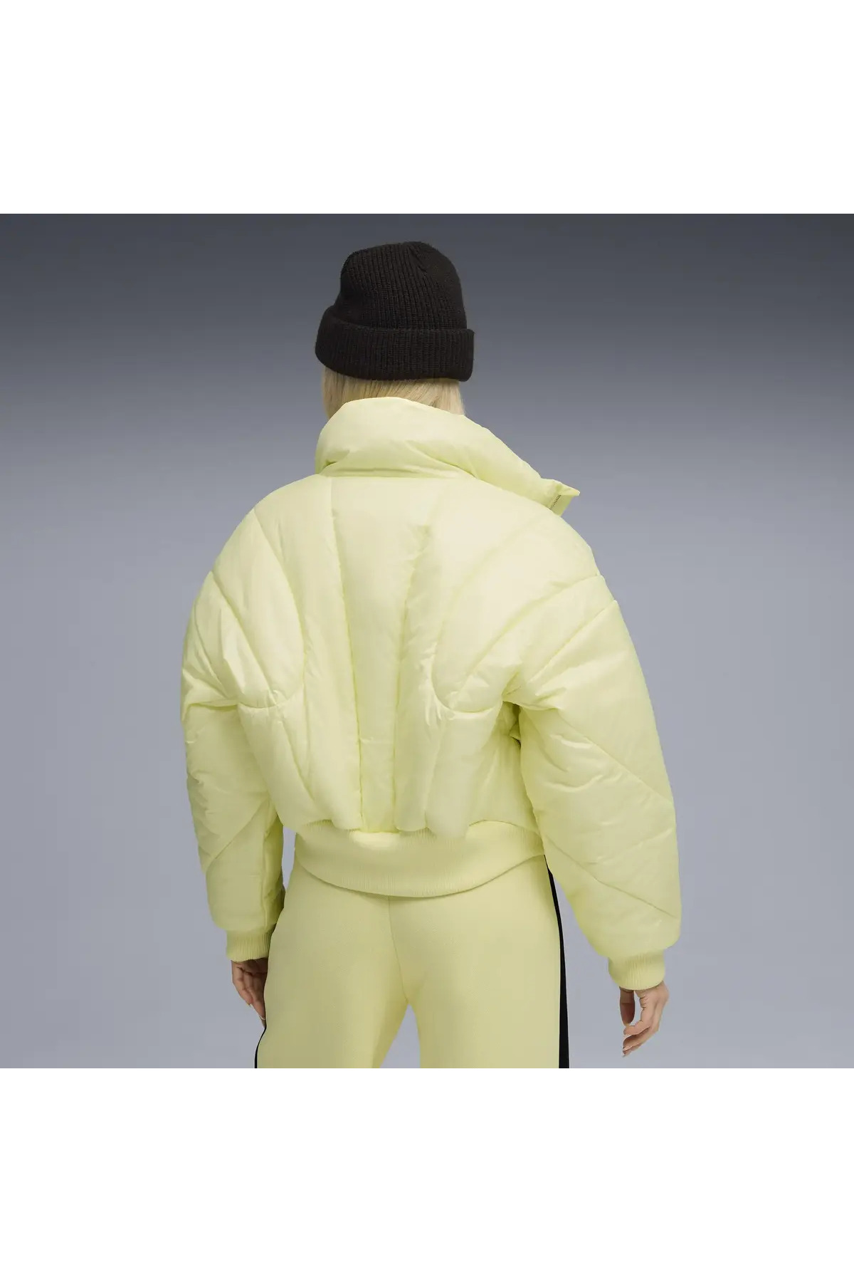 Puma  Dare to Puffer Jacket Sarı Kadın Mont - Görsel 4