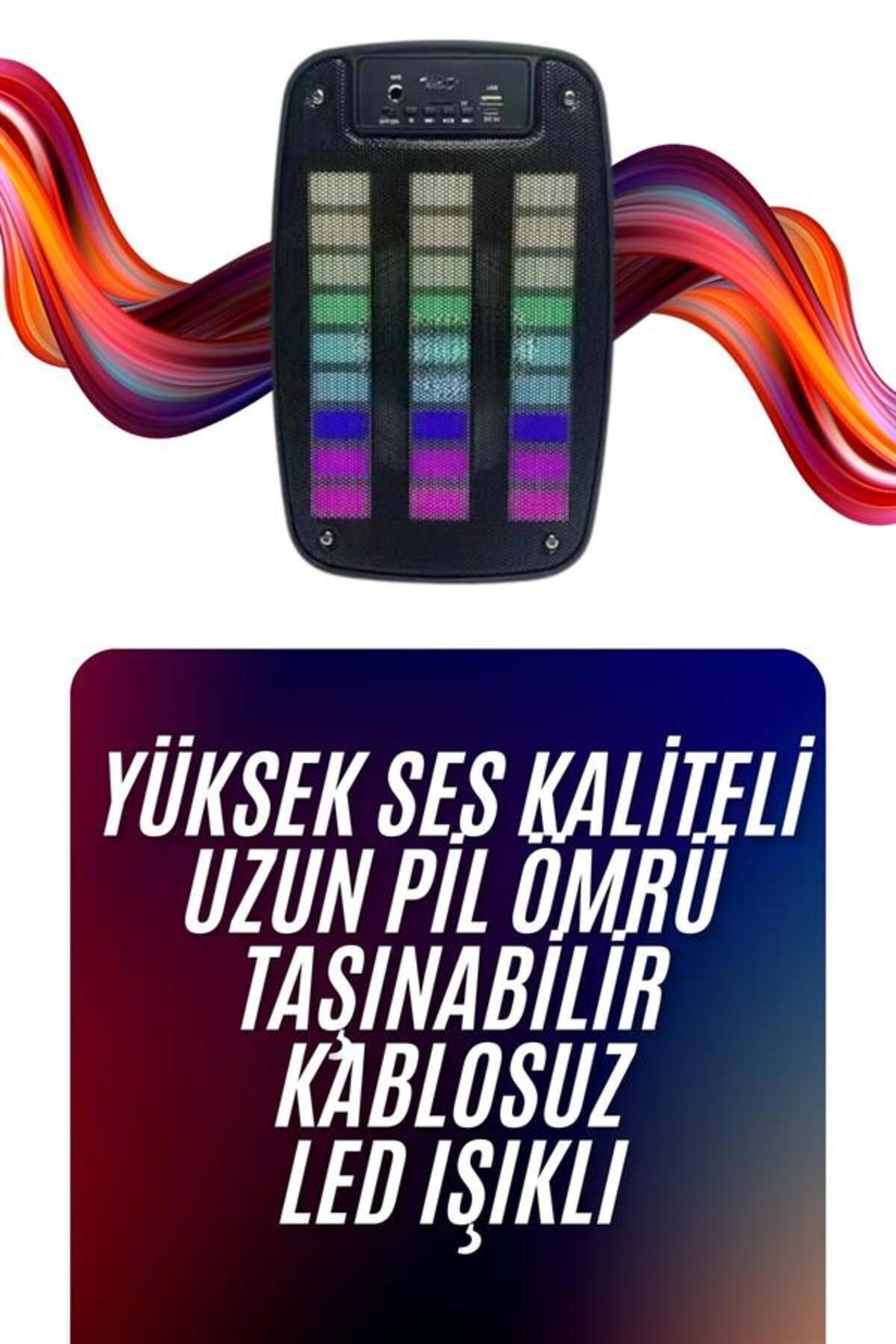 cenk x store Bluetooth Hoparlör Taşınabilir Şarjlı Işıklı Büyük Boy Yüksek Ses Kaliteli