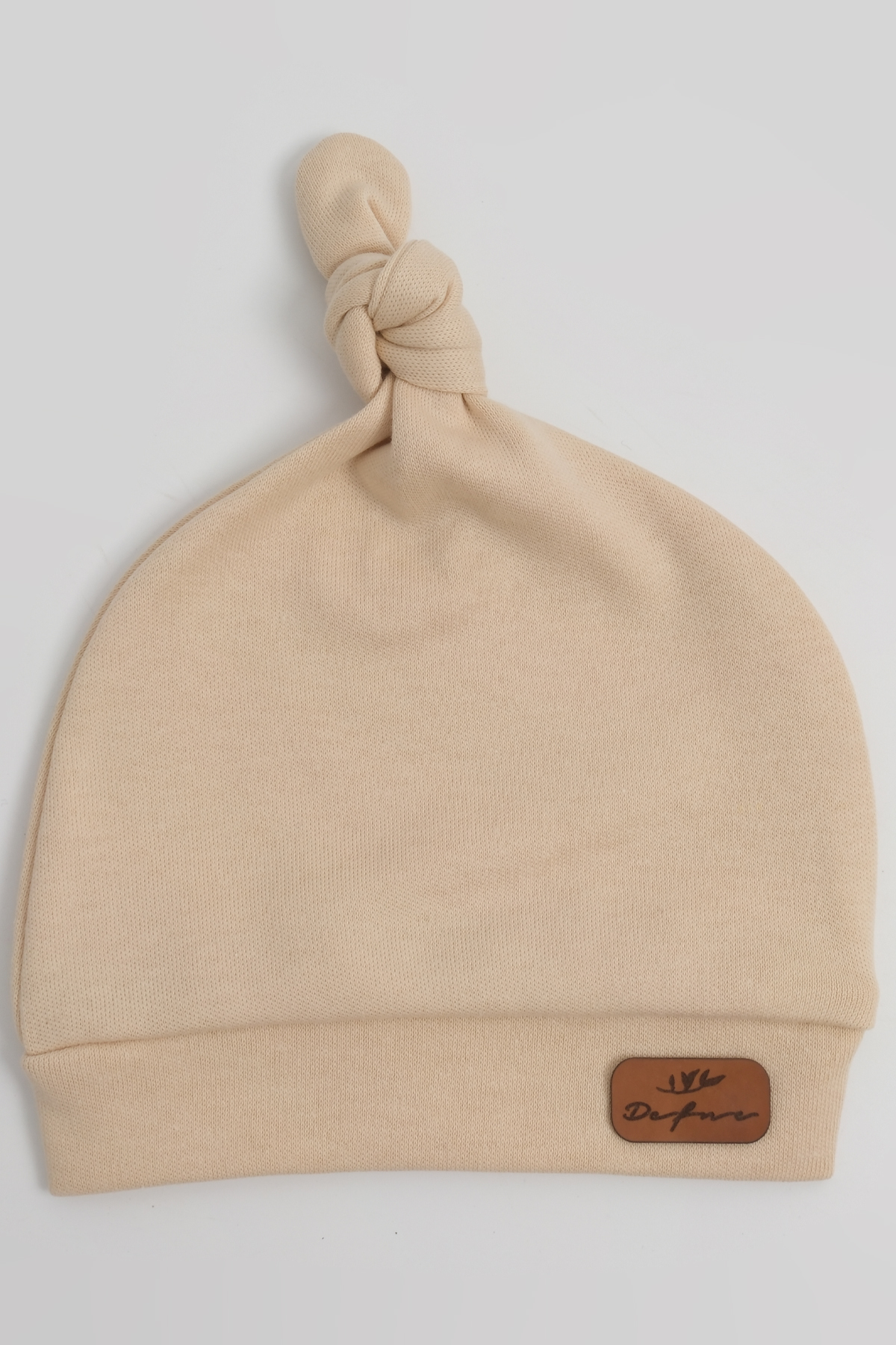 lilico Kız Bebek Üstten Bağlamalı Düz Pembe Beyaz Bej Somon Şapka Yenidoğan fotoğrafı 7 (önizleme)