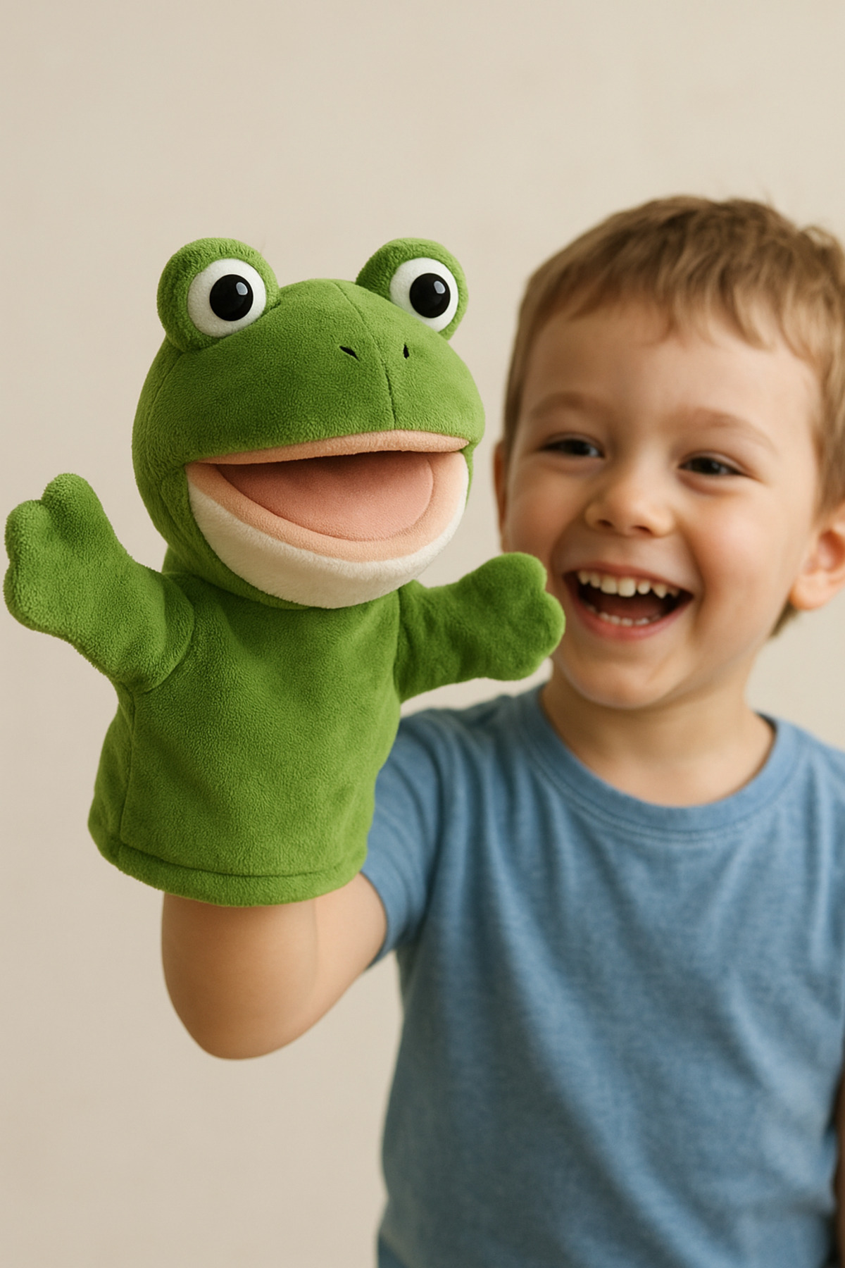 ZıpZıpBox Kurbağa Kukla Kurbağa El Kuklası Ağzı hareket edebilen kukla