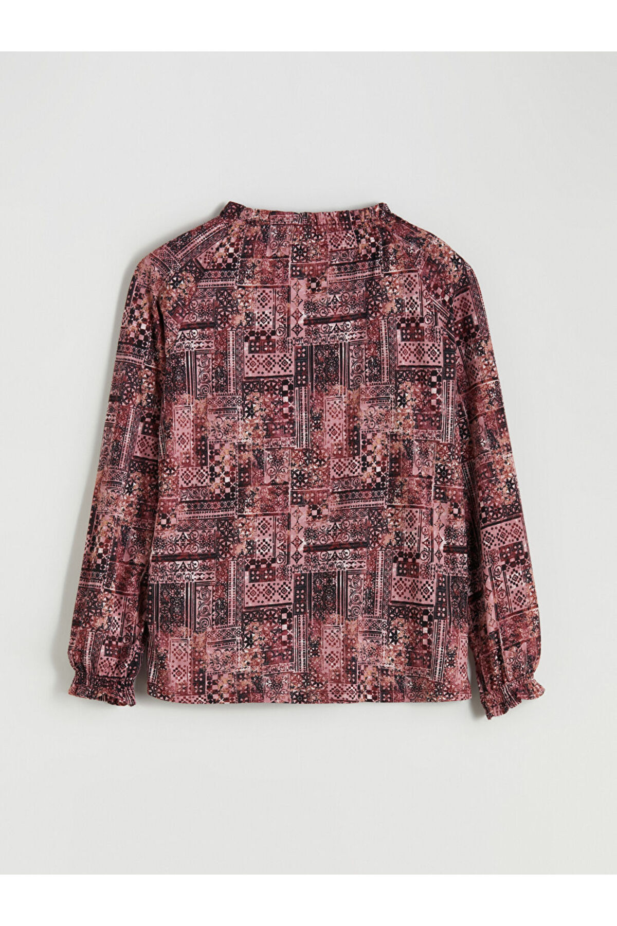 LC Waikiki-Create Your Style from Uzg Store |   Tie Collar Patterned Blouse 7