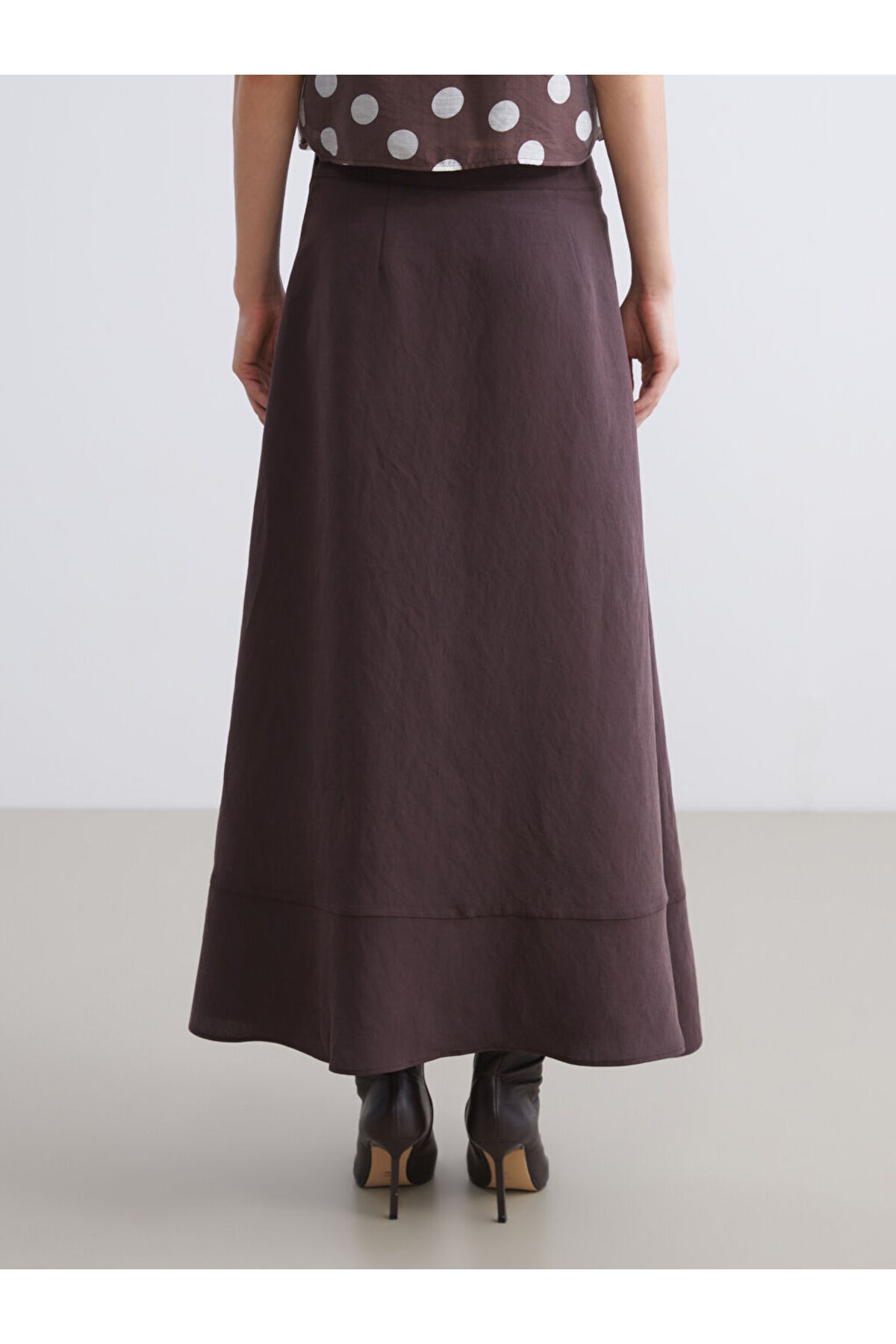 LC Waikiki-Create Your Style with Uzg Store |   Modal Blend A-Line Skirt with Zipper at Waist 4