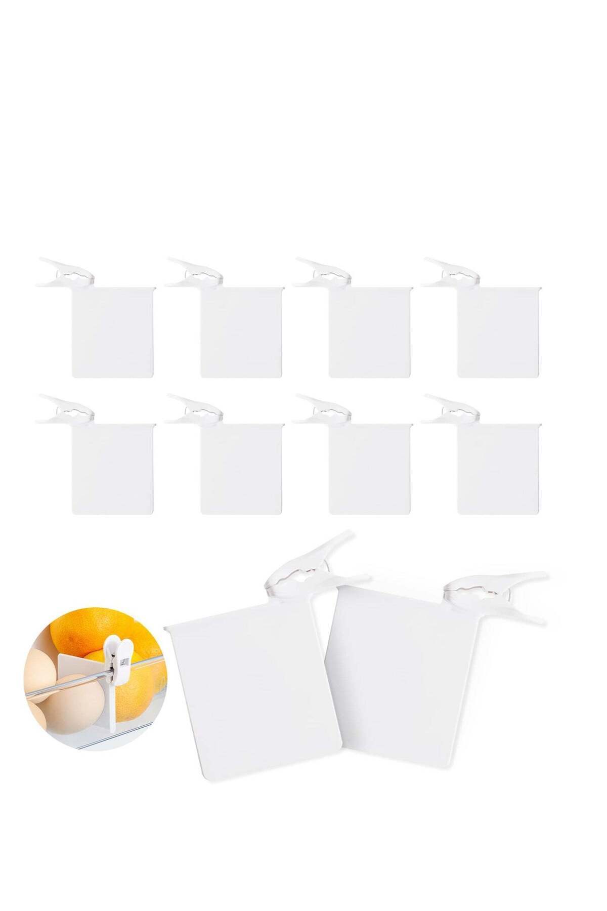 Generic-Excefore Fridge Divider, 10 Pack Refrigerator Door Organizer, Drawer Adjustable Separators, with Cl 1