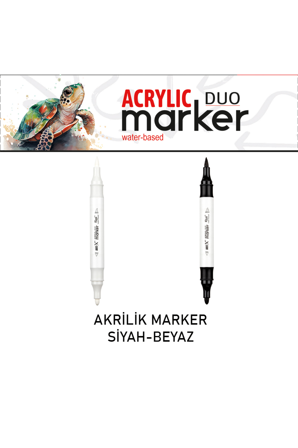 hobiadresi ART-X AKRİLİK MARKER ÇİFT TARAFLI PROFESYONEL KALEM