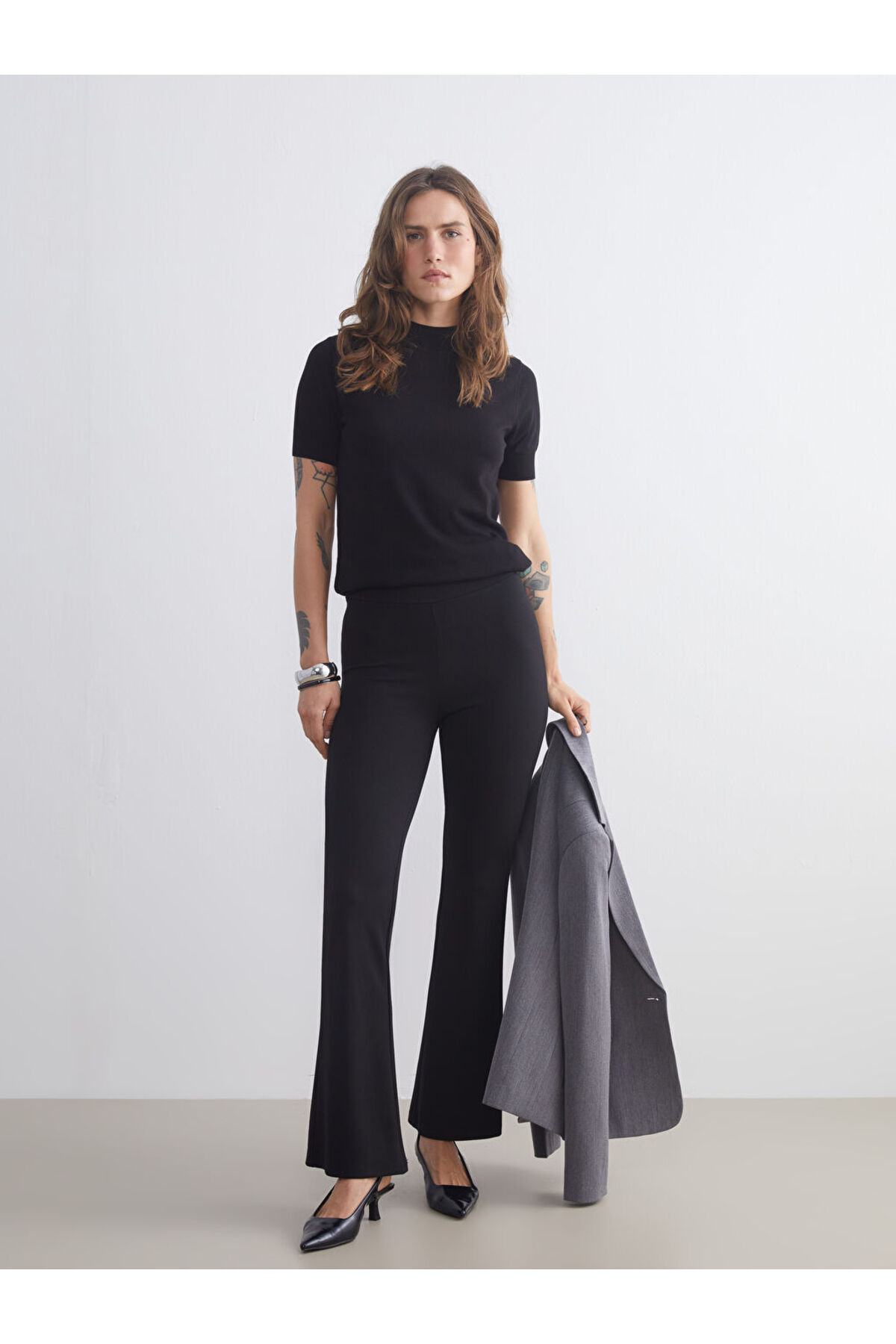 LC Waikiki UZG Store'dan Stilinizi Oluşturun | Beli Lastikli Kadın Tayt Pantolon