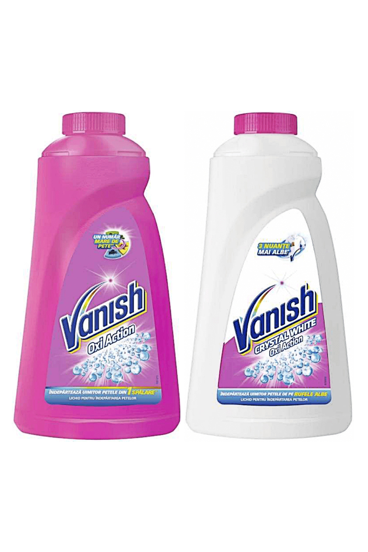 Vanish Υγρό Αφαίρεσης Λεκέδων Vanish 1L + Λευκό 1L