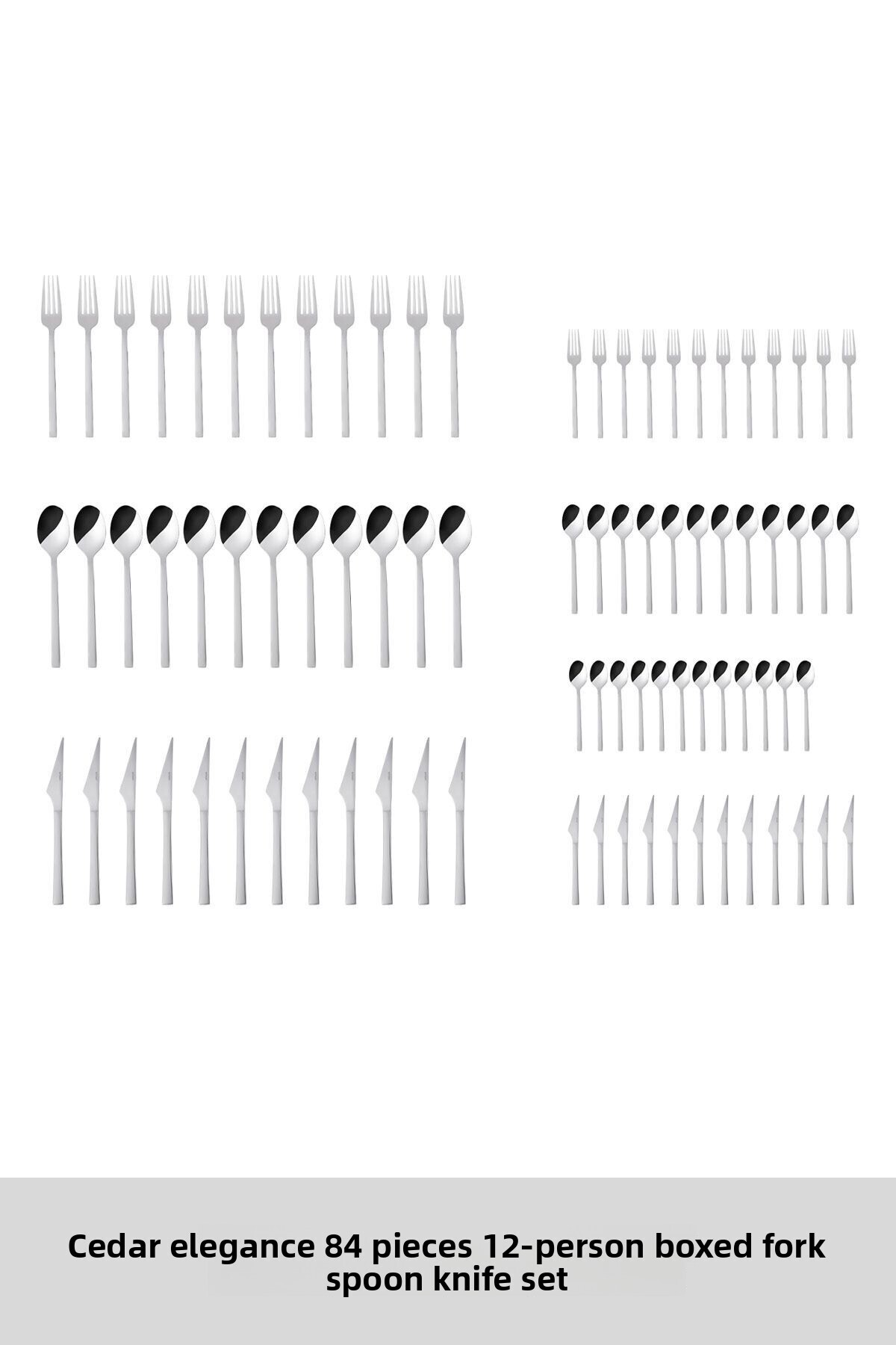 Emsan-Sedir Elegance 84 Piece Cutlery Set for 12 Persons Boxed 7