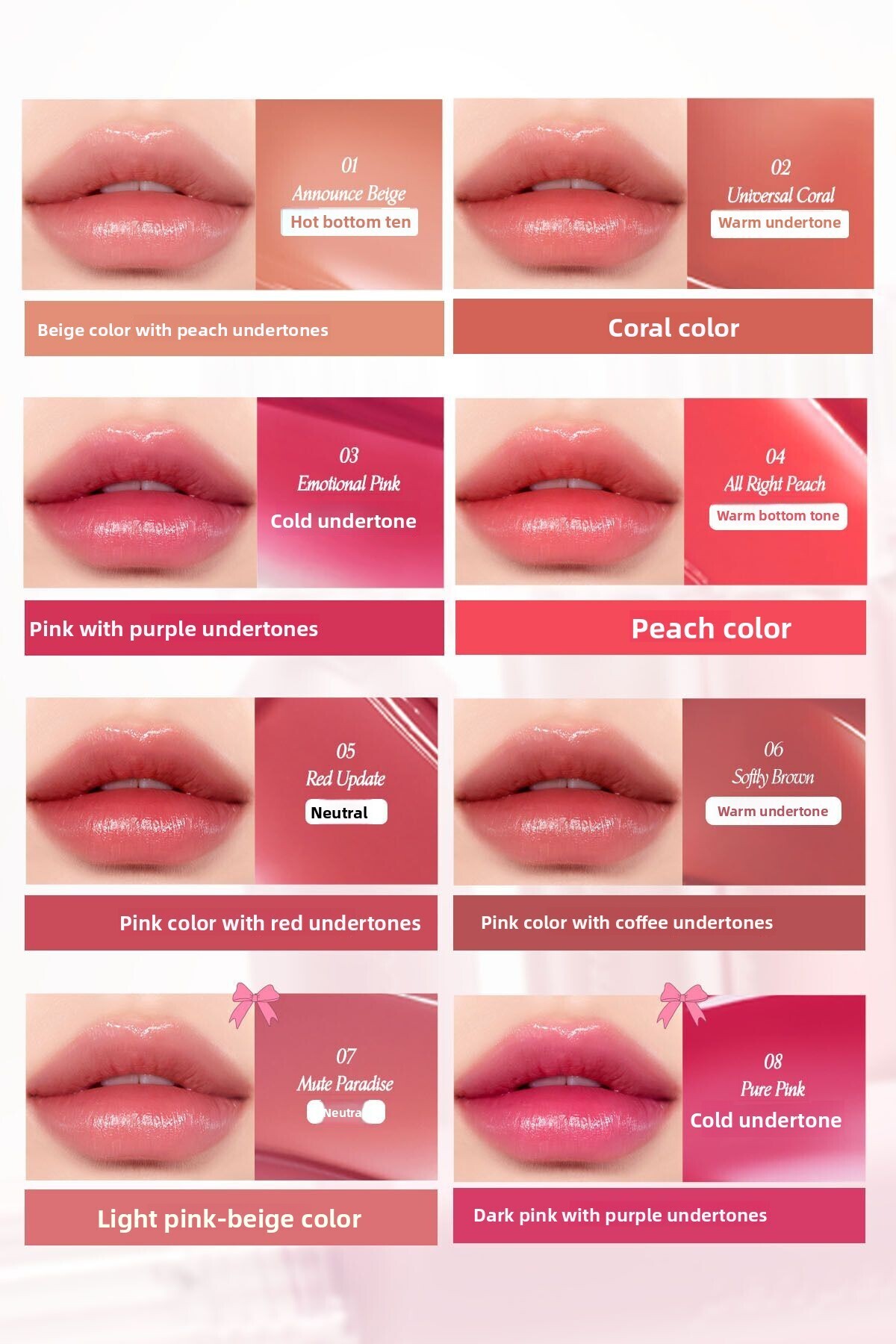 PERIPERA-Peripera WATER BARE TINT 002 UNIVERSAL CORAL 3,7 g - Jemný vodní odstín 4