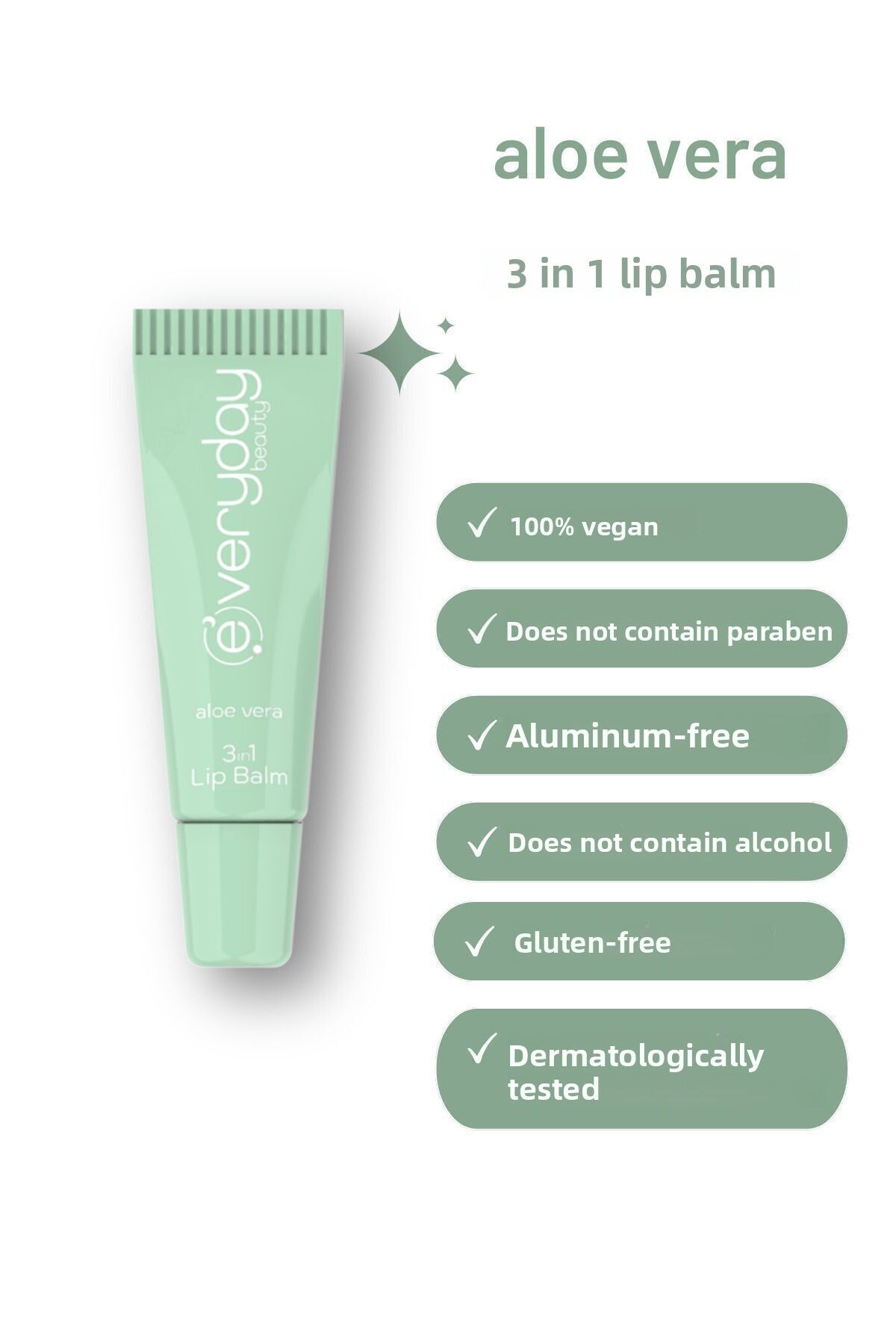 Everyday Beauty-Aloe Vera 3 in 1 the Lip Balm*24 3