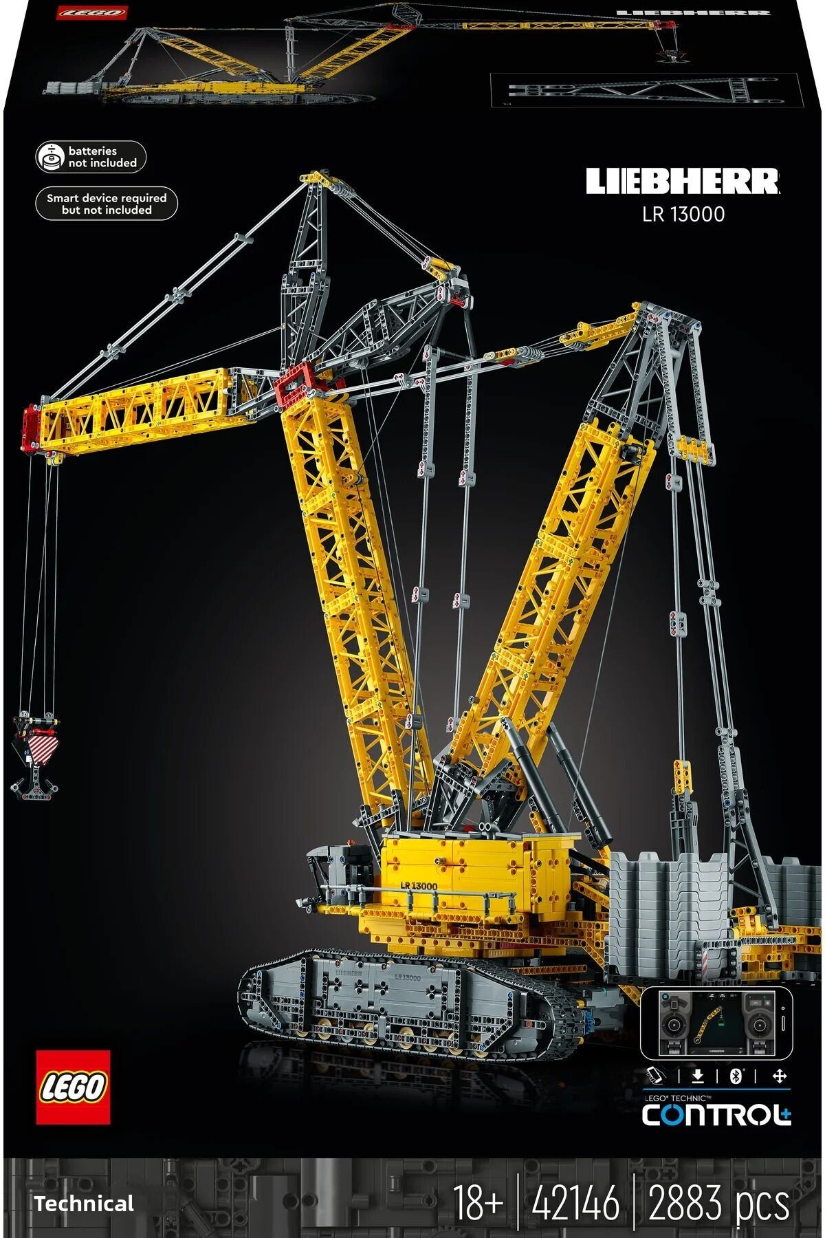 LEGO-® Technic Liebherr Crawler Crane LR 13000 42146 Building Kit (2,883 Pieces) 3