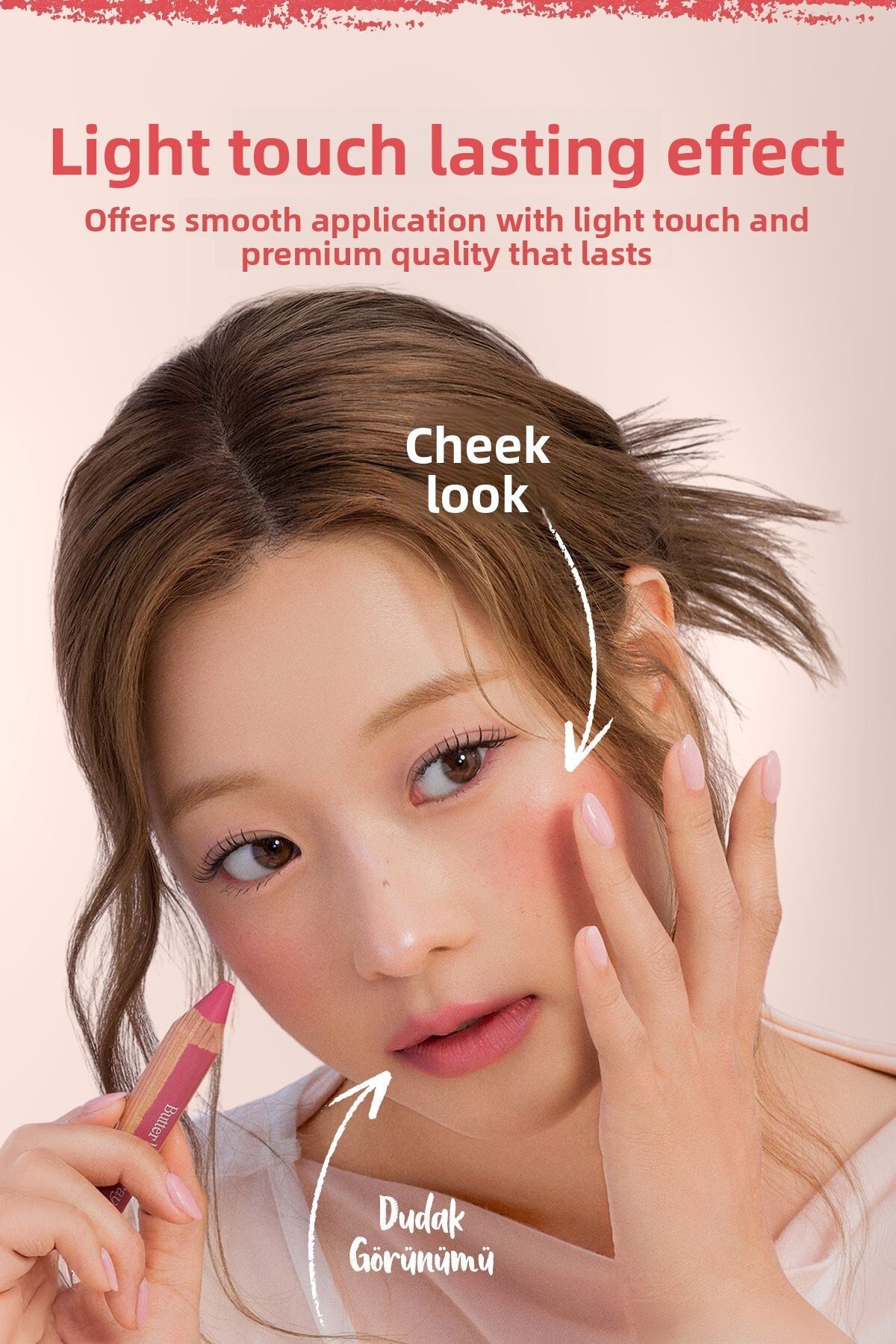 CLIO-Creamy Pencil Shaped Colored Lip Balm & Sharpener Clio Butter Balm Crayon 007 Mauve Shade 2