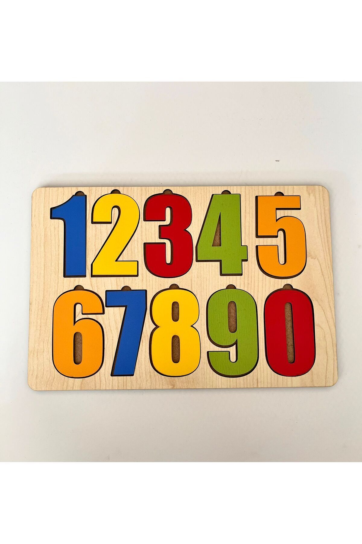 WoodStory Ahşap Renkli Sayılar Seti Puzzle Montessori Bul Tak Eğitici Çocuk Gelişimi fotoğrafı 3 (önizleme)