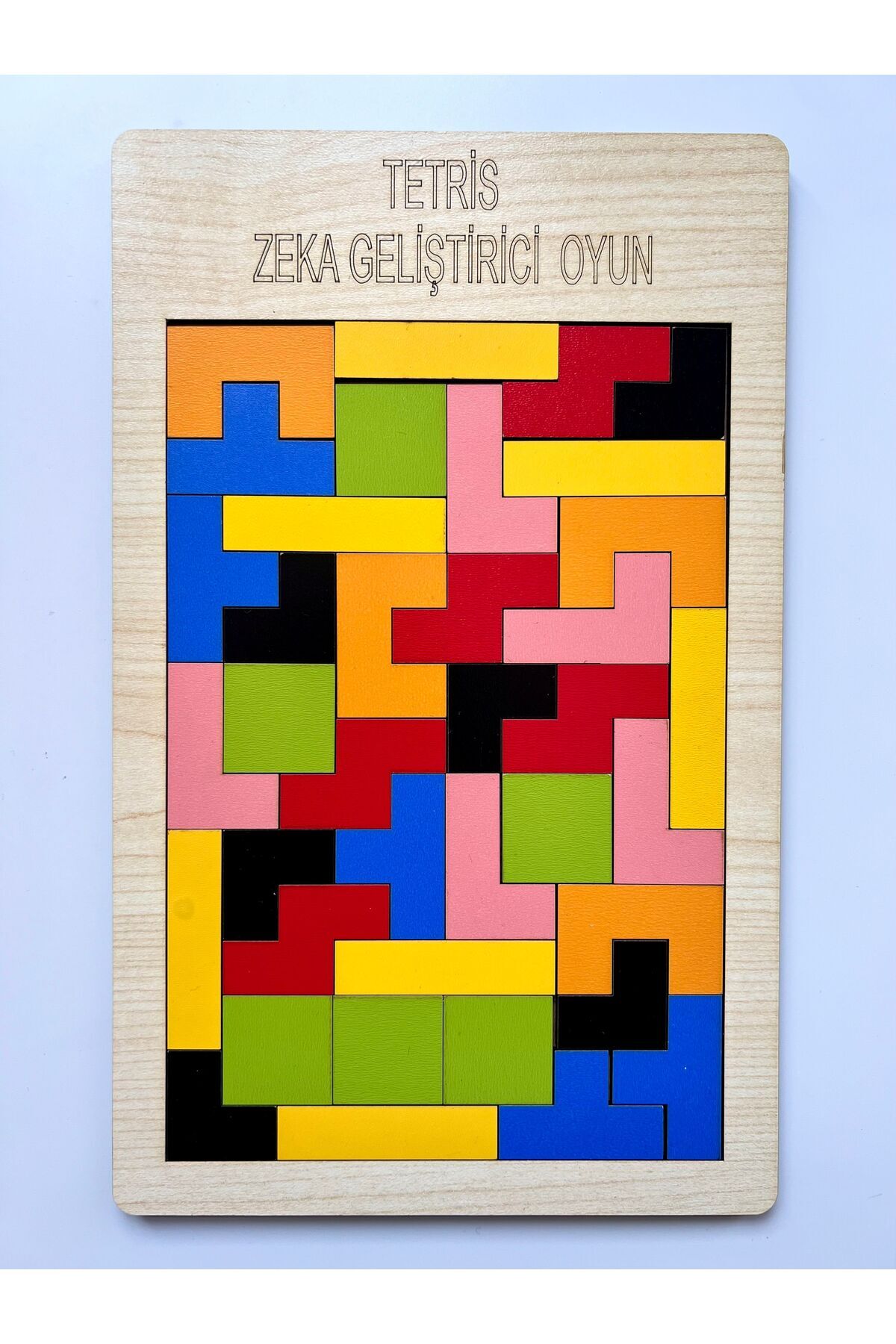 WoodStory Ahşap Tetris Oyunu Blok Puzzle Zeka Oyuncağı Montessori Beceri Gelişimi El Beceri Oyuncağı Eğitici fotoğrafı 4 (önizleme)