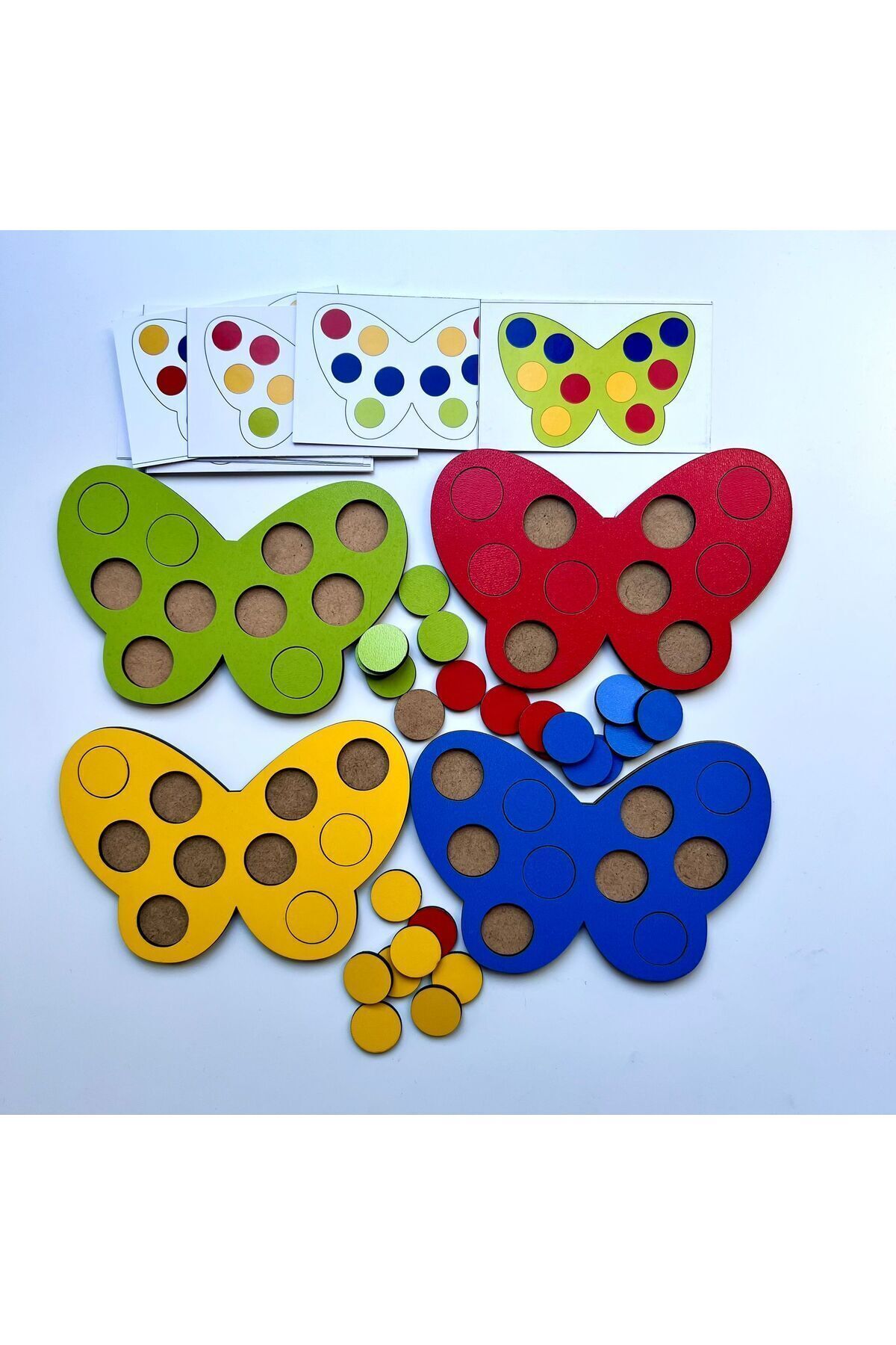 WoodStory Eğitici Ahşap Kelebek Oyunu Montessori Çocuklar İçin Zeka Geliştirme fotoğrafı 4 (önizleme)