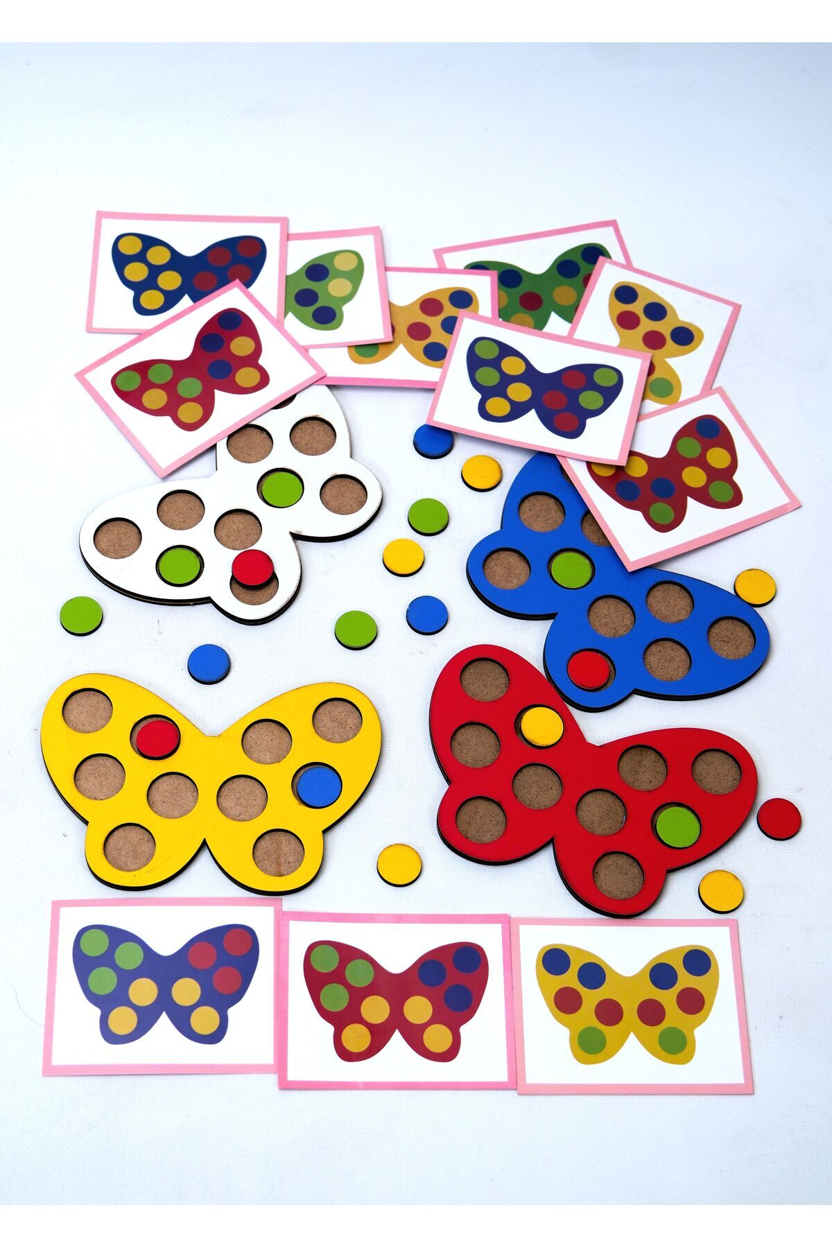 WoodStory Eğitici Ahşap Kelebek Oyunu Montessori Çocuklar İçin Zeka Geliştirme fotoğrafı 6 (önizleme)
