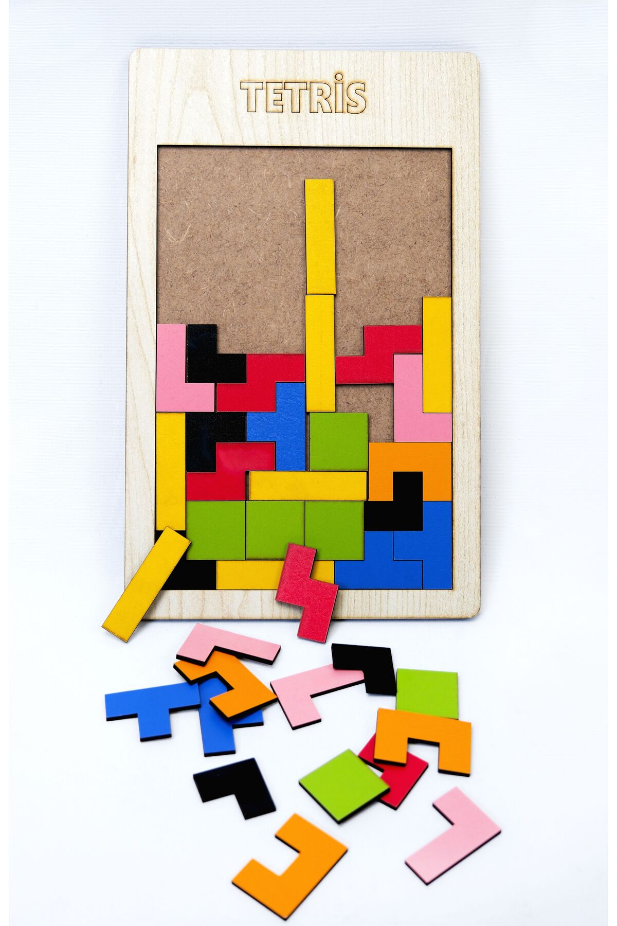 WoodStory Ahşap Tetris Oyunu Blok Puzzle Zeka Oyuncağı Montessori Beceri Gelişimi El Beceri Oyuncağı Eğitici fotoğrafı 6 (önizleme)
