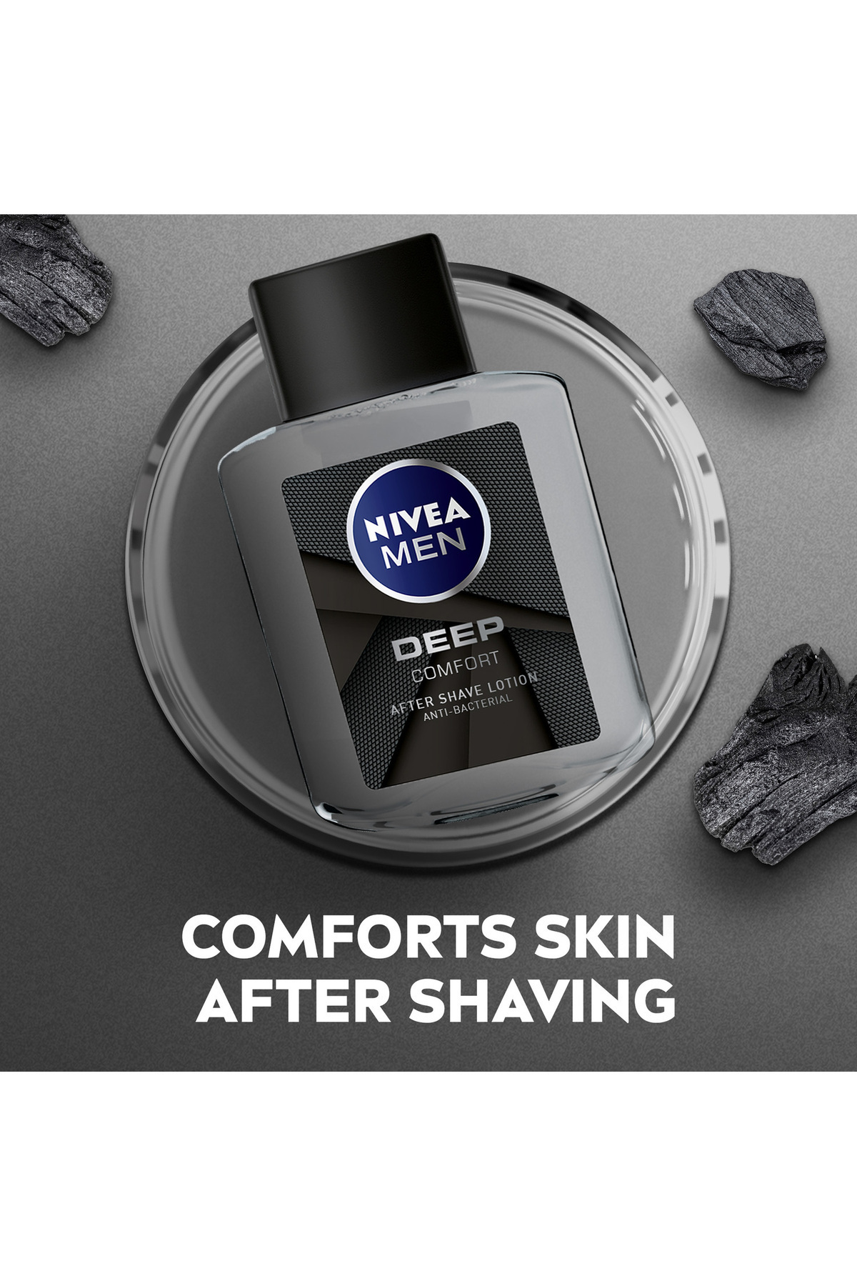 NIVEA-Men After Shave Lotion Deep Black Carbon 100ml Soothe & Refresh Skin 3