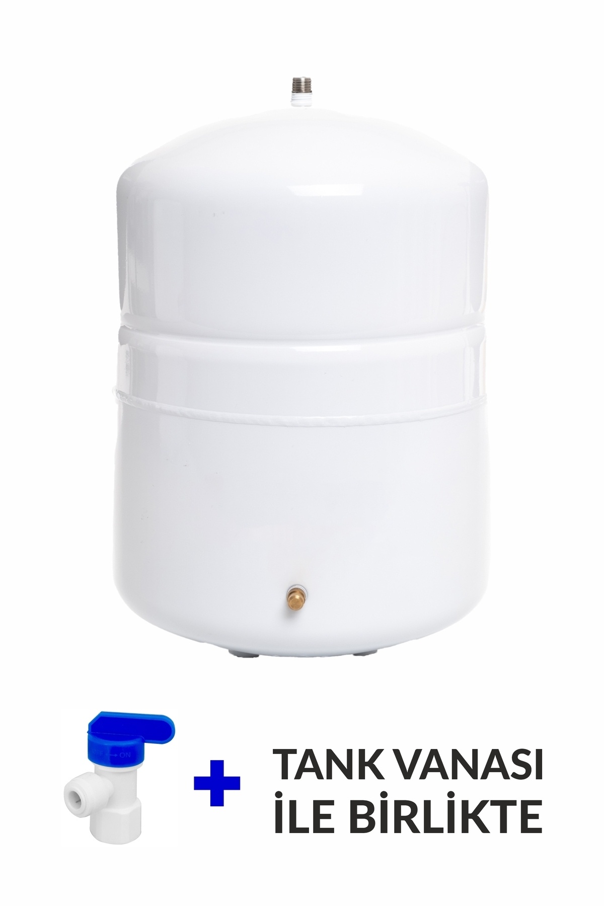 Alfa Dükkan 8 Litre Çelik Su Arıtma Tankı 2.2 gallon metal arıtma tankı