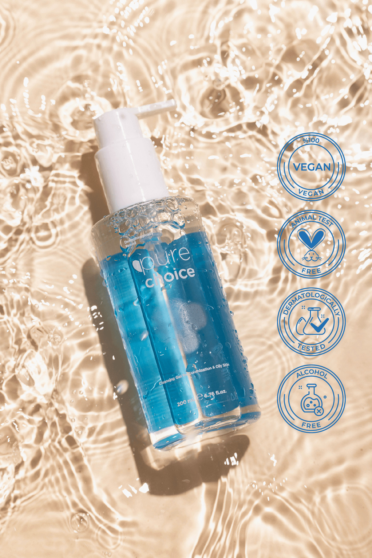 Karma ve Yağlı Ciltler İçin Arındırıcı Yüz Temizleme Jeli 200 ml — PC-1051 — تصویر 3 از 5
