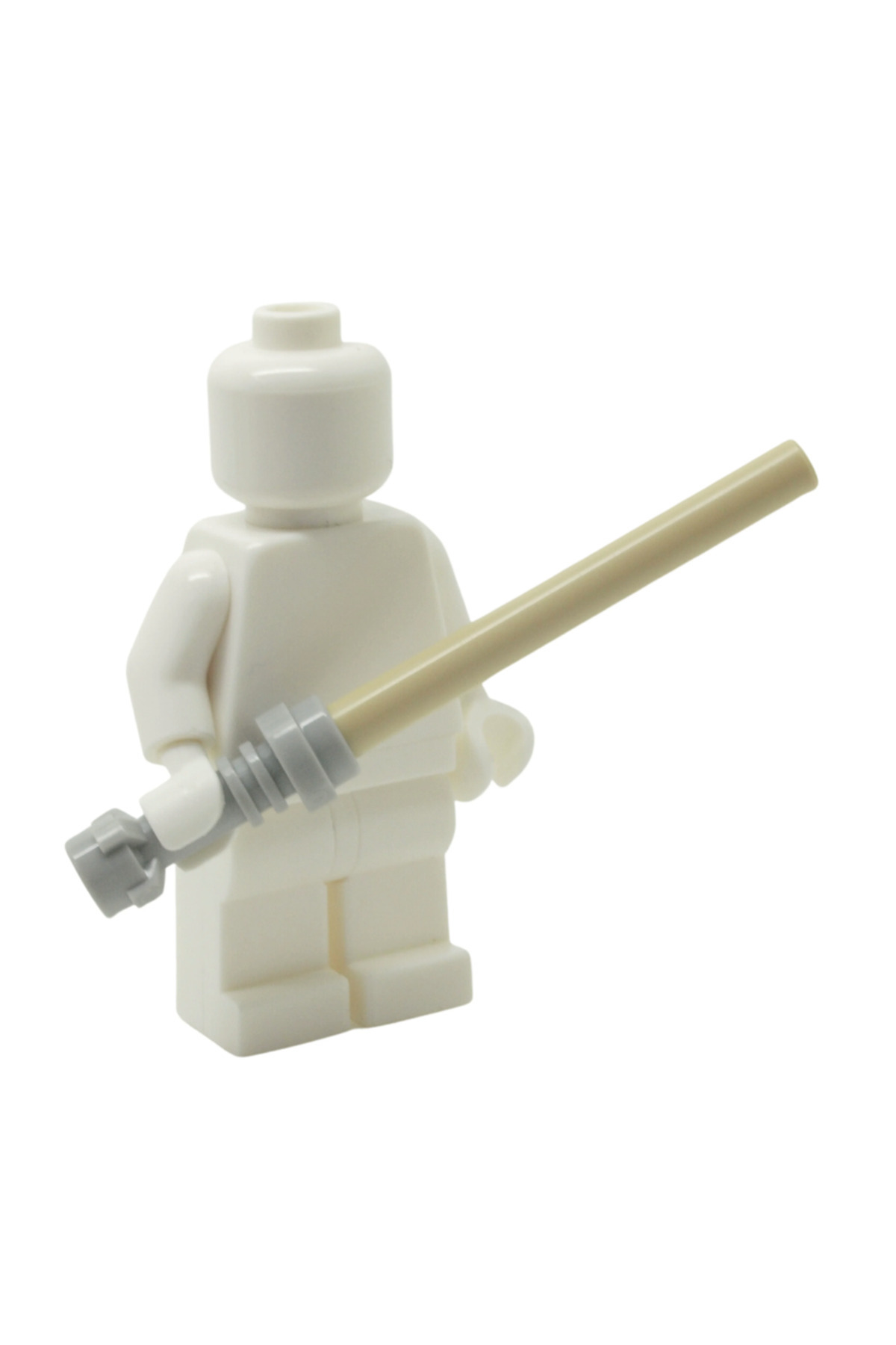 LEGO-ملحق Moc Minifigure Star Wars سيف أنكين سكاي ووكر دارث فيدر مقبض رمادي سيف طبا 2 قطعة 1