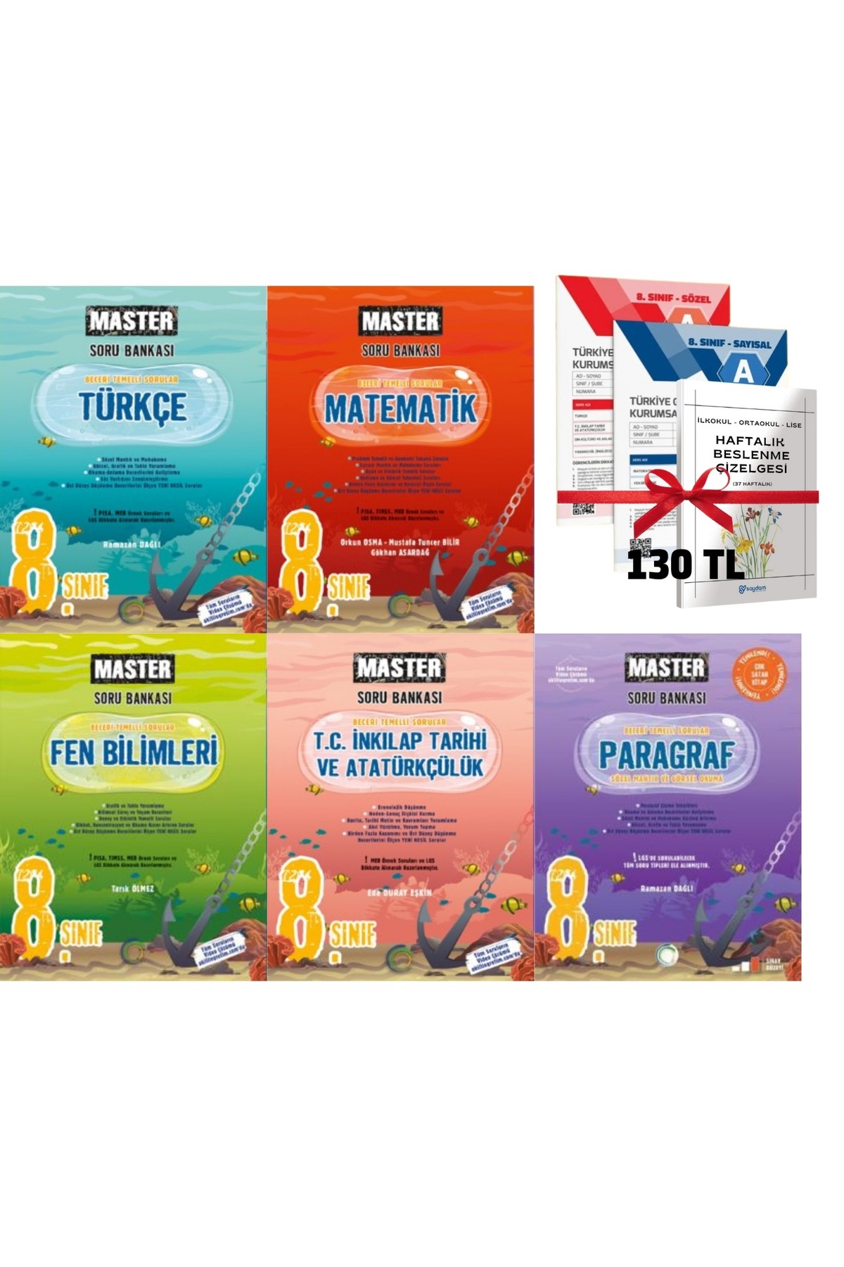 Okyanus Yayınları 2026 YENİ 8.Sınıf Türkçe-Matematik-Fen-İnkılap