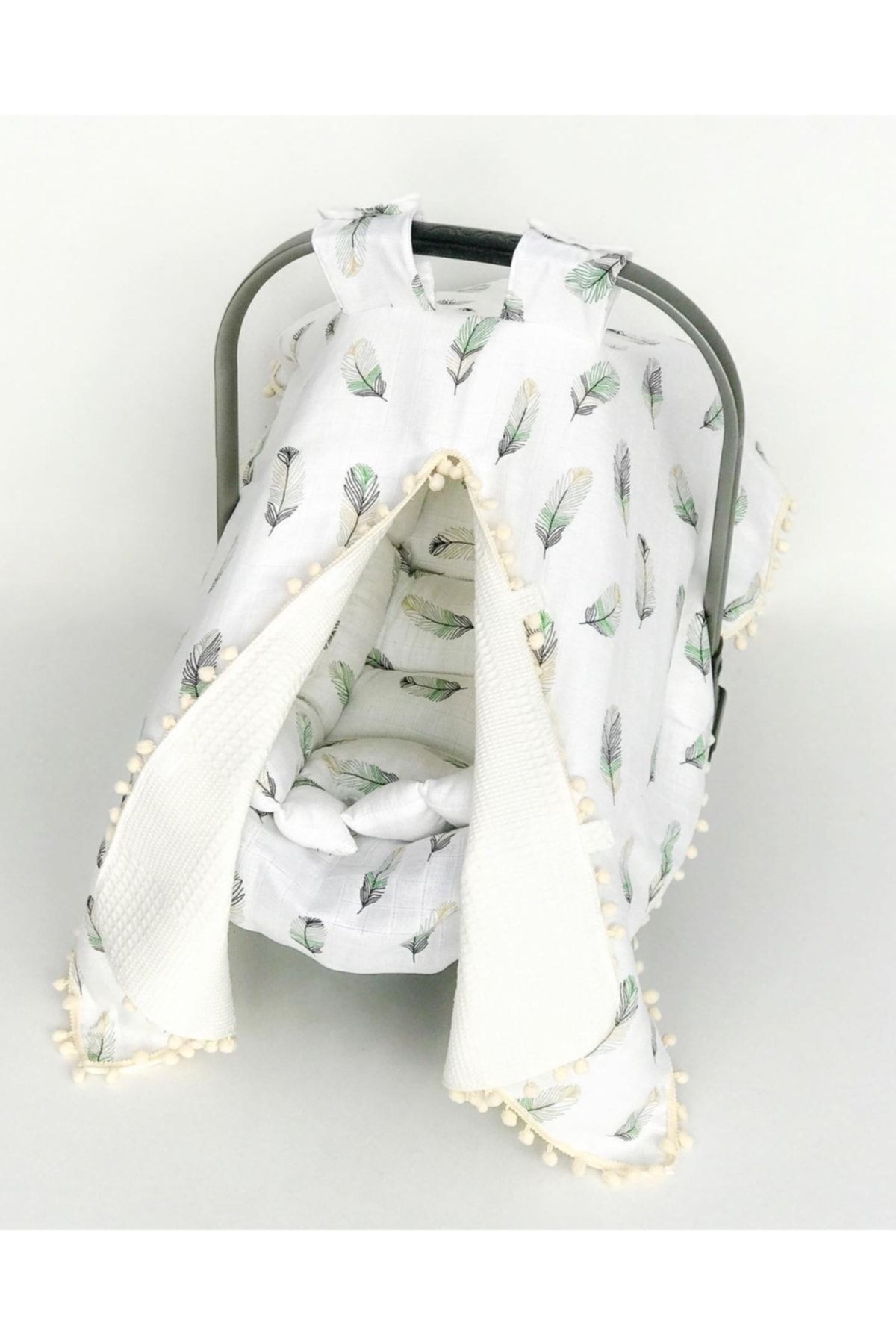 FG Store %100 Pamuk Çok Amaçlı Çift Katlı Müslin Puset Örtüsü/minderi Ve Kılıfı fotoğrafı 3 (önizleme)