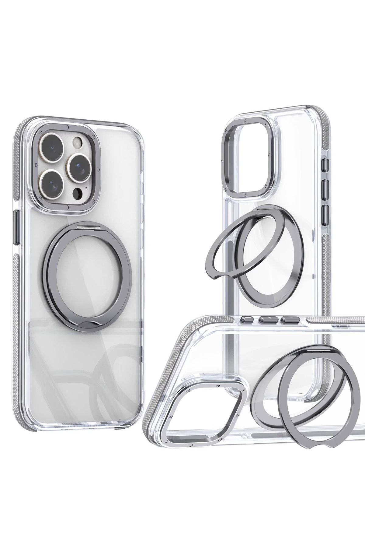 OSG-iPhone 16 Pro Compatible Premium Phone Case with Stand Feature, Non-Yellowing, Shock-Absorbing Side Edge 1