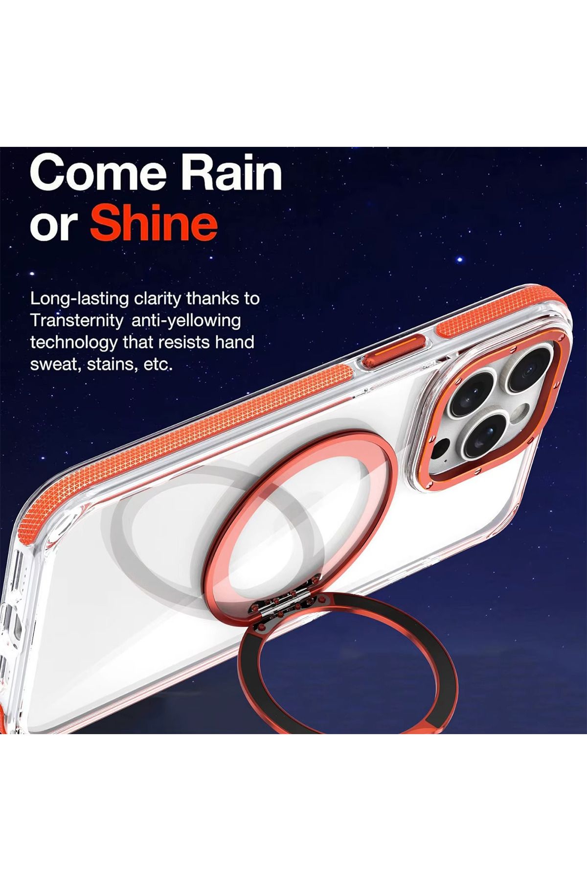 OSG-iPhone 12 Compatible Ultra Luxury Premium Phone Case with Stand Feature, Non-Yellowing Shock Absorbing Structure 2