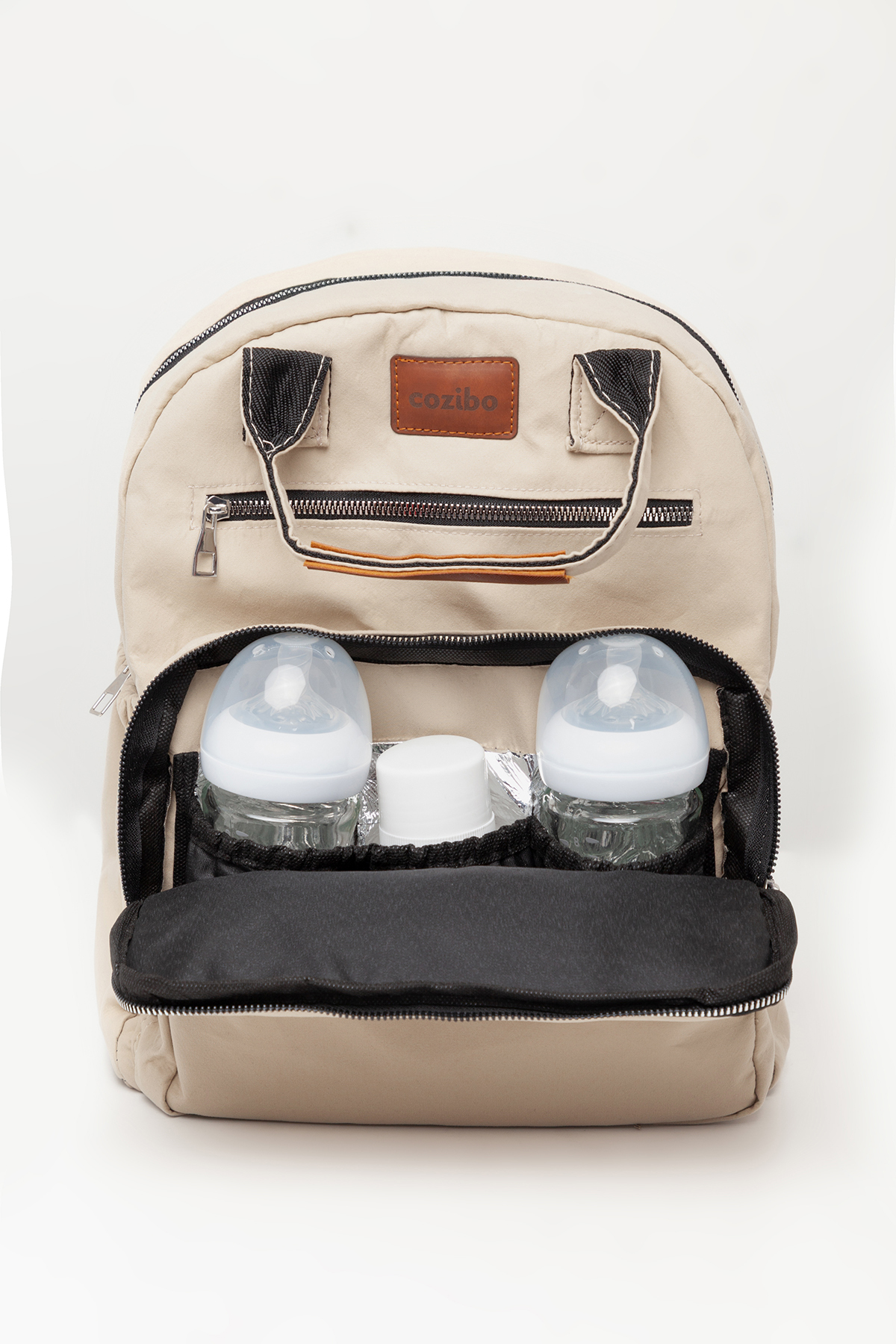 Cozibo Anne Bebek Bakım Sırt Çantası Biberon Termoslu Sıvı Geçirmez Bebek Çantası fotoğrafı 6 (önizleme)