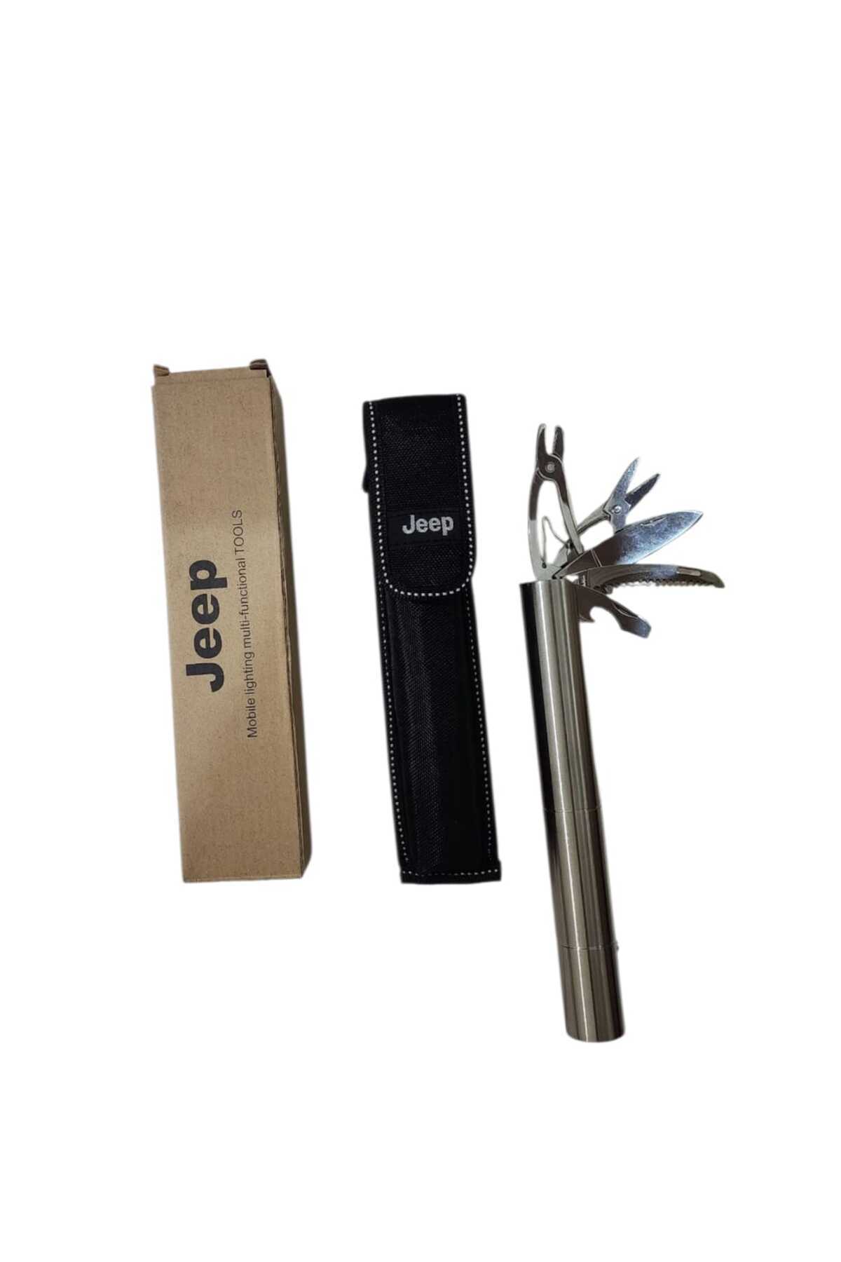 Jeep-Jeep Multi-Function Tool with 3-Light Level LED Flashlight 5