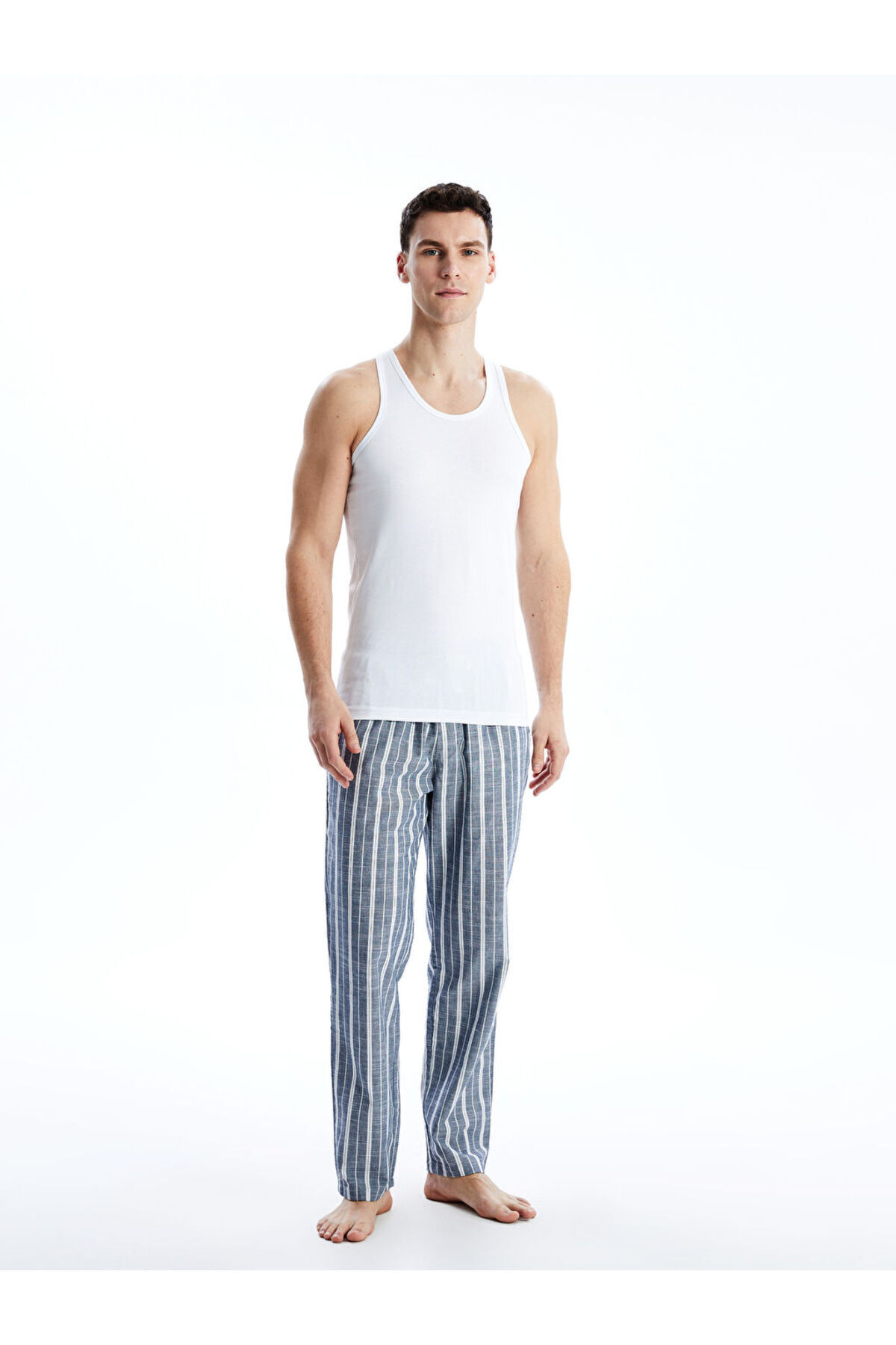 LC Waikiki-Create Your Style with Uzg Store |   U-Neck Combed Cotton Men's Undershirt 2-Pack 8