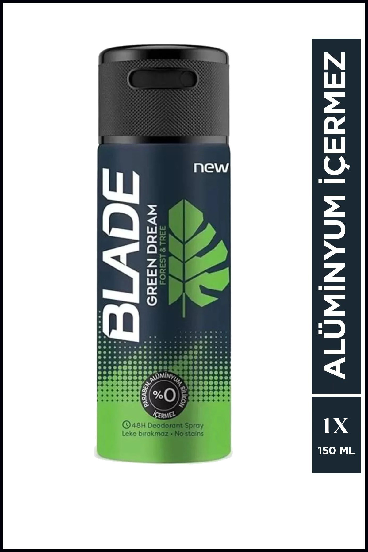 Homica Blade Green Dream Erkek Deodorant 150 Ml Hızlı Kurur, Leke Bırakmaz