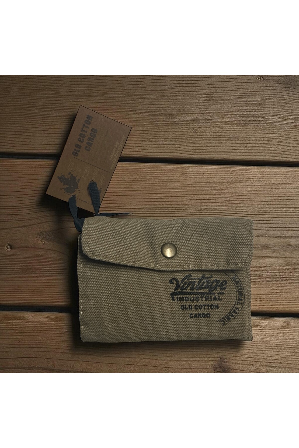 Old Cotton Vintage Salaş Unisex Eskitme Design Cüzdan 12,5 cm x 9 cm
