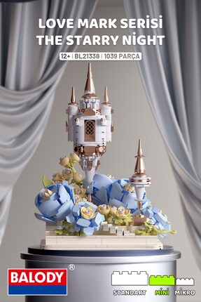 balody The Starry Night Love Mark Serisi Yapı Bloğu Seti – 1039 Parça