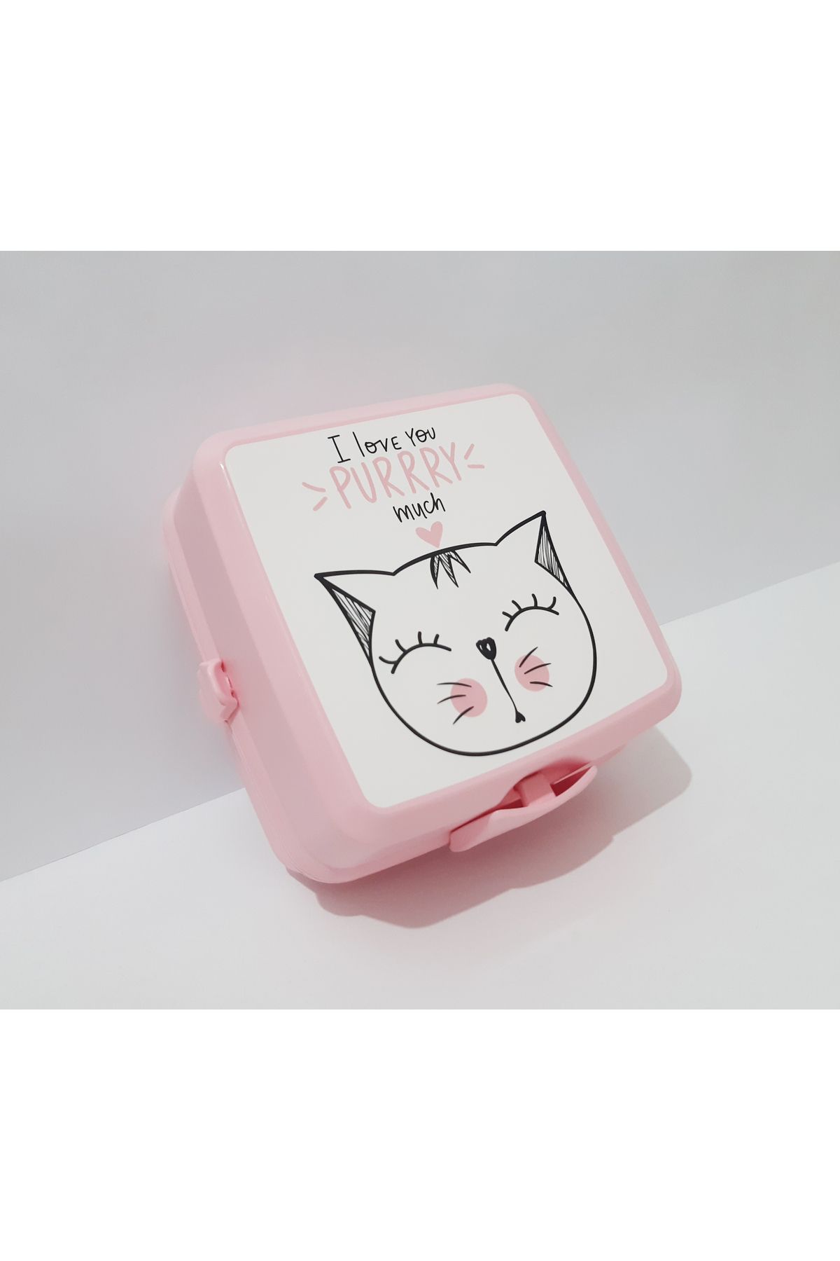 renkli çiçekler-Lunch Box 13X13X9 cm Patterned Lunch Box Food Storage Container for School 1