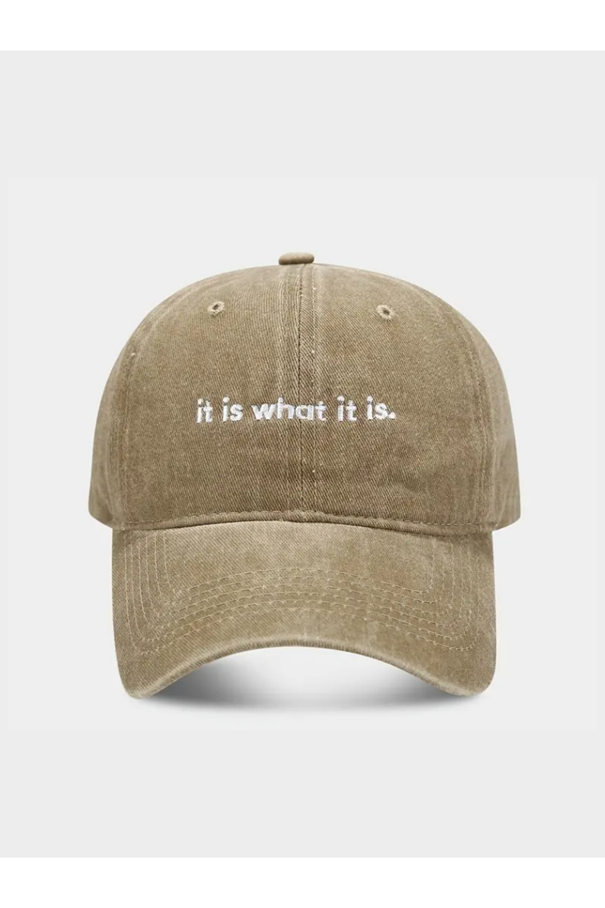 "As Is" Embroidered Baseball Cap Washable/ it is what it is Hat / Burgundy Washable Cap