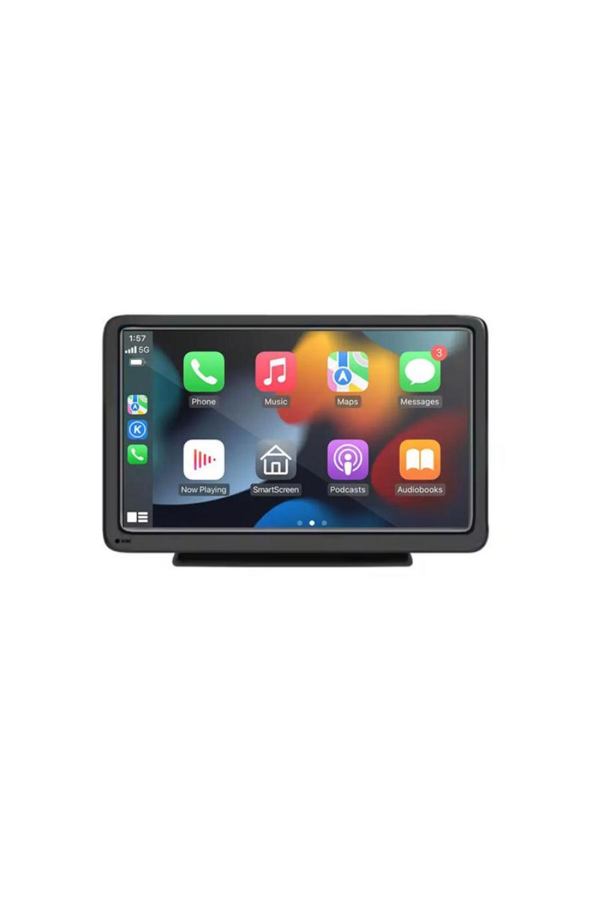 Tradeo-شاشة سيارة 7 بوصة مع CarPlay لاسلكي وAndroid Auto، ونظام ملاحة، وانعكاس الشاشة، وشاشة تعمل باللمس 1