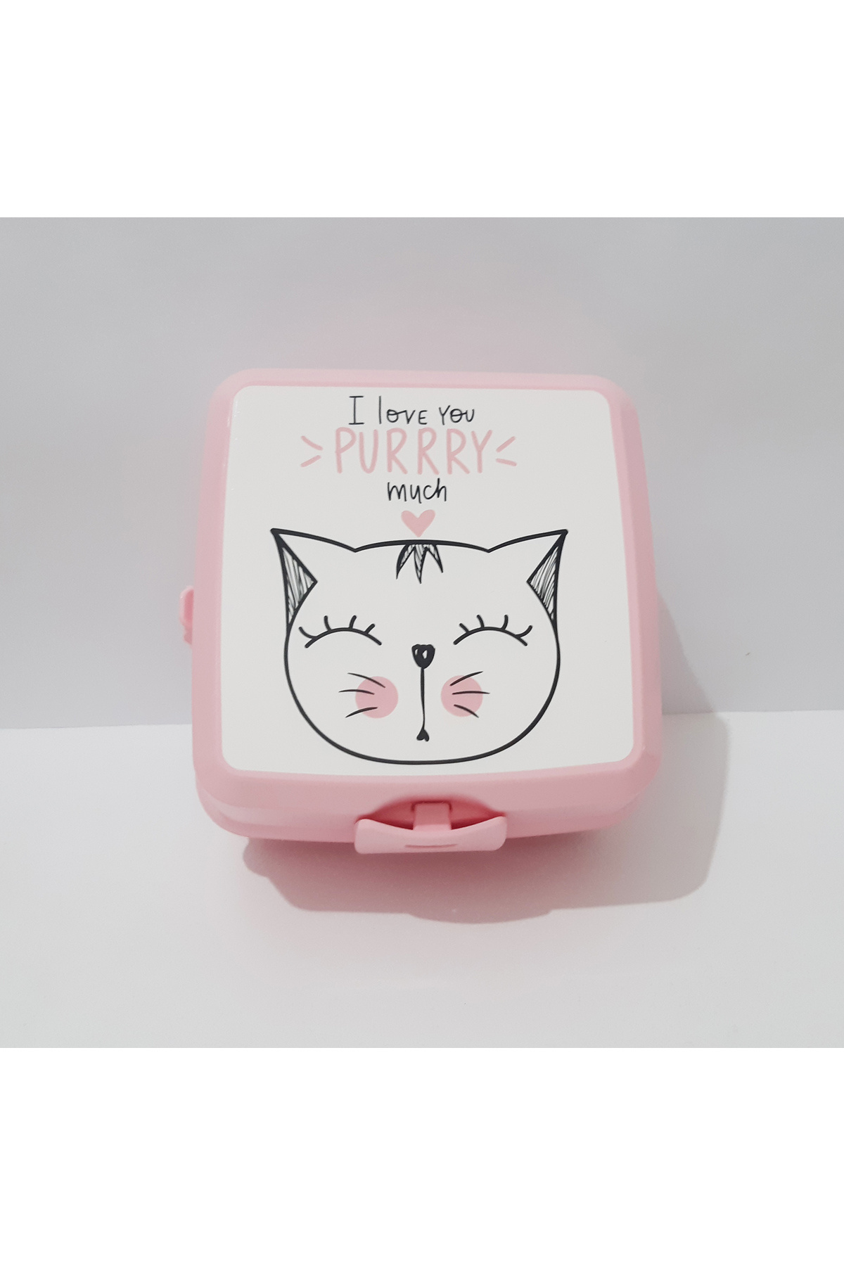 renkli çiçekler-Lunch Box 13X13X9 cm Patterned Lunch Box Food Storage Container for School 2