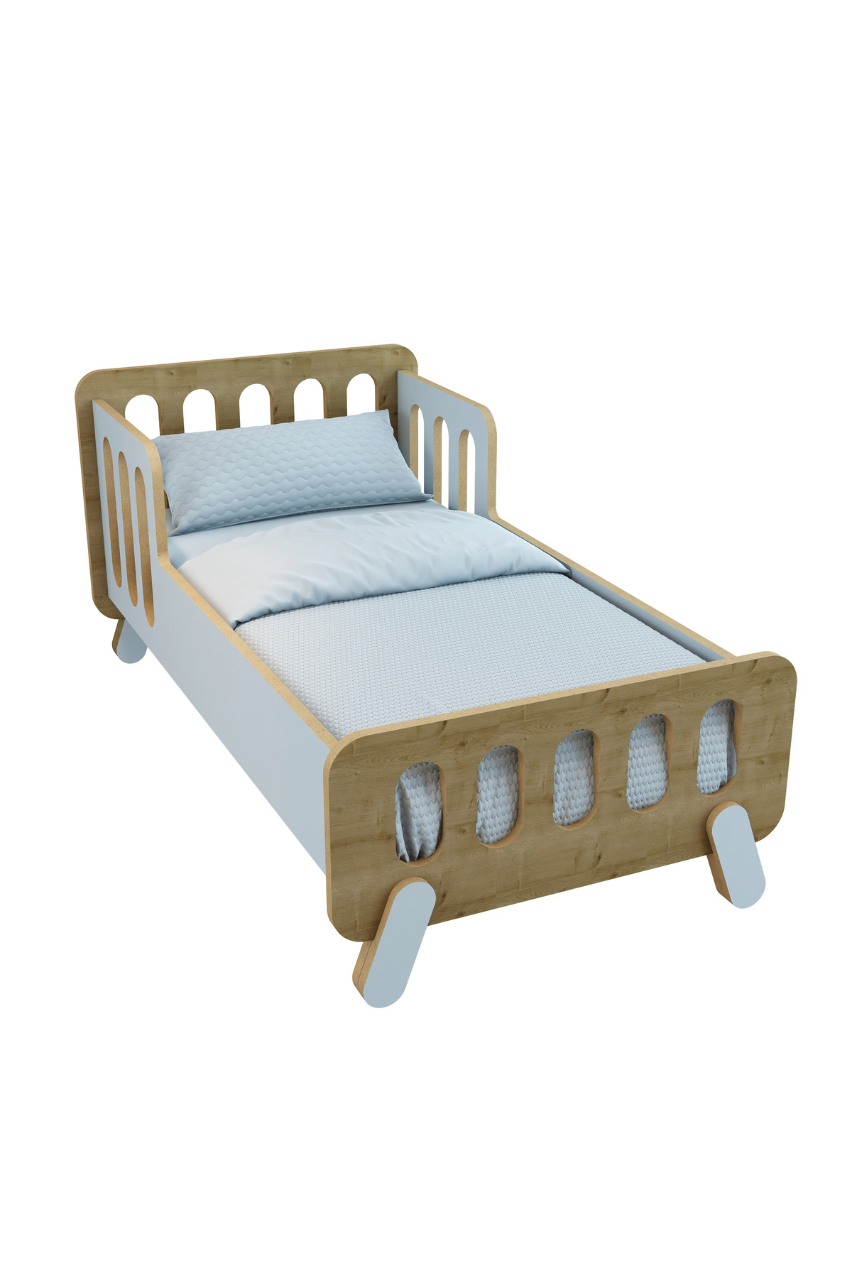 Jest Dekor Konsept Somfy Montessori Ahşap Bebek Yatağı/Çocuk Yatağı/ Demonte /60 cm x 120 cm fotoğrafı 4 (önizleme)