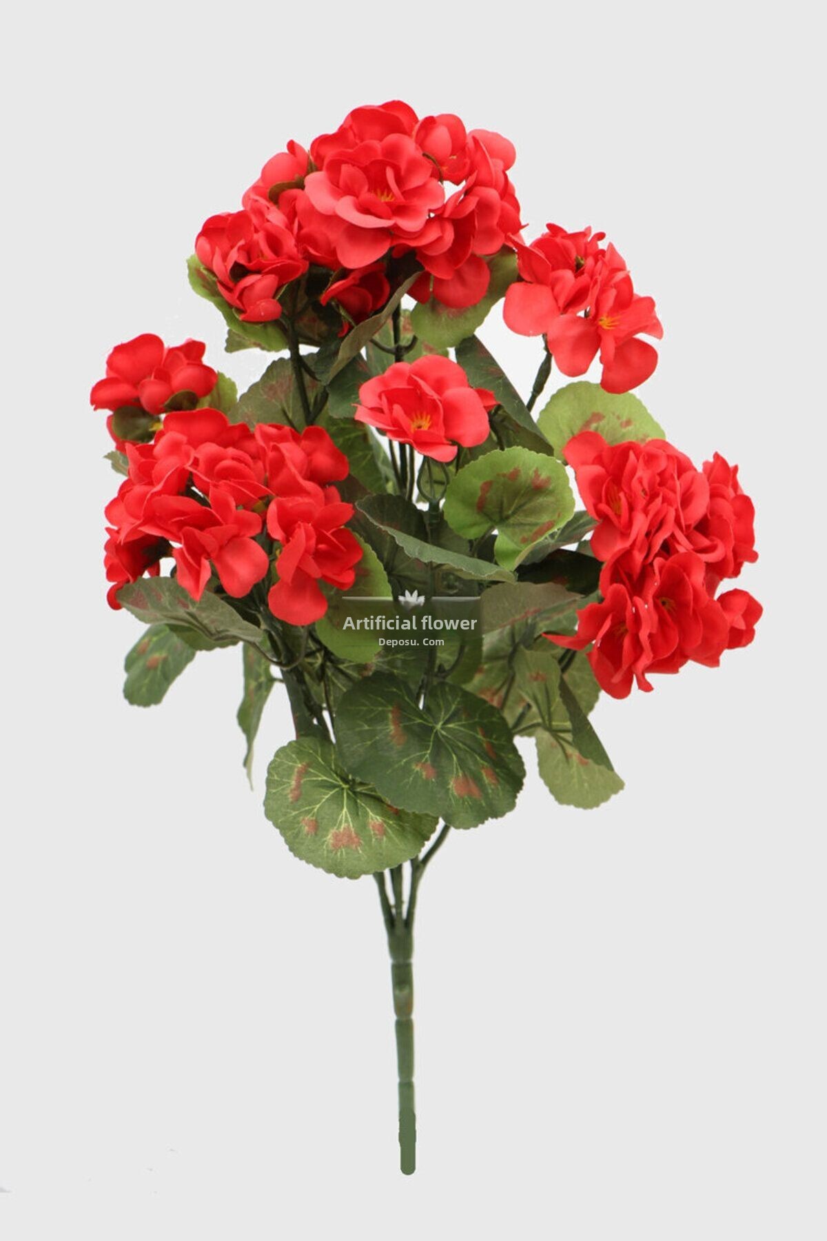 Yapay Çiçek Deposu Artificial Flower Large Geranium Bunch 40 cm Red ...