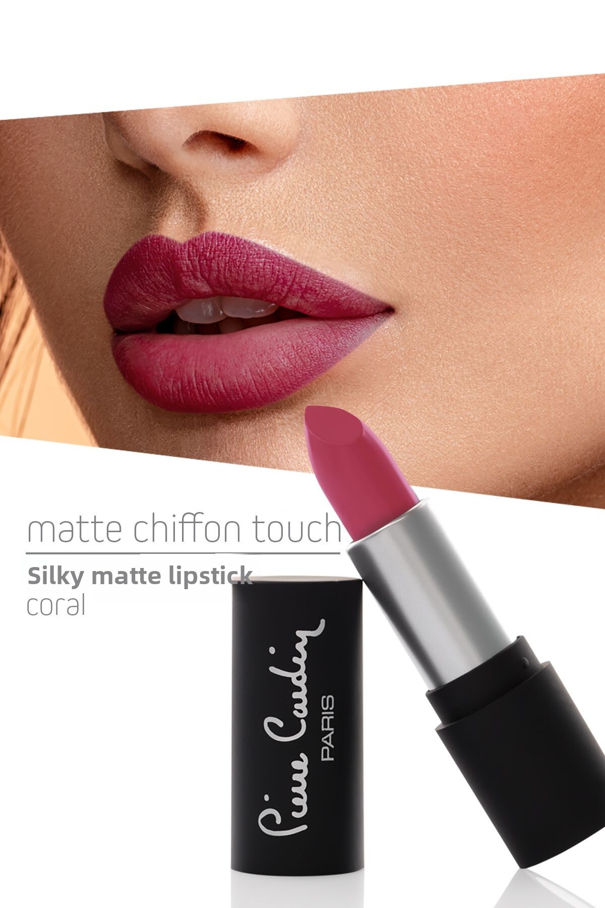 Pierre Cardin Matte Chiffon Touch Lipstick - Coral -179
