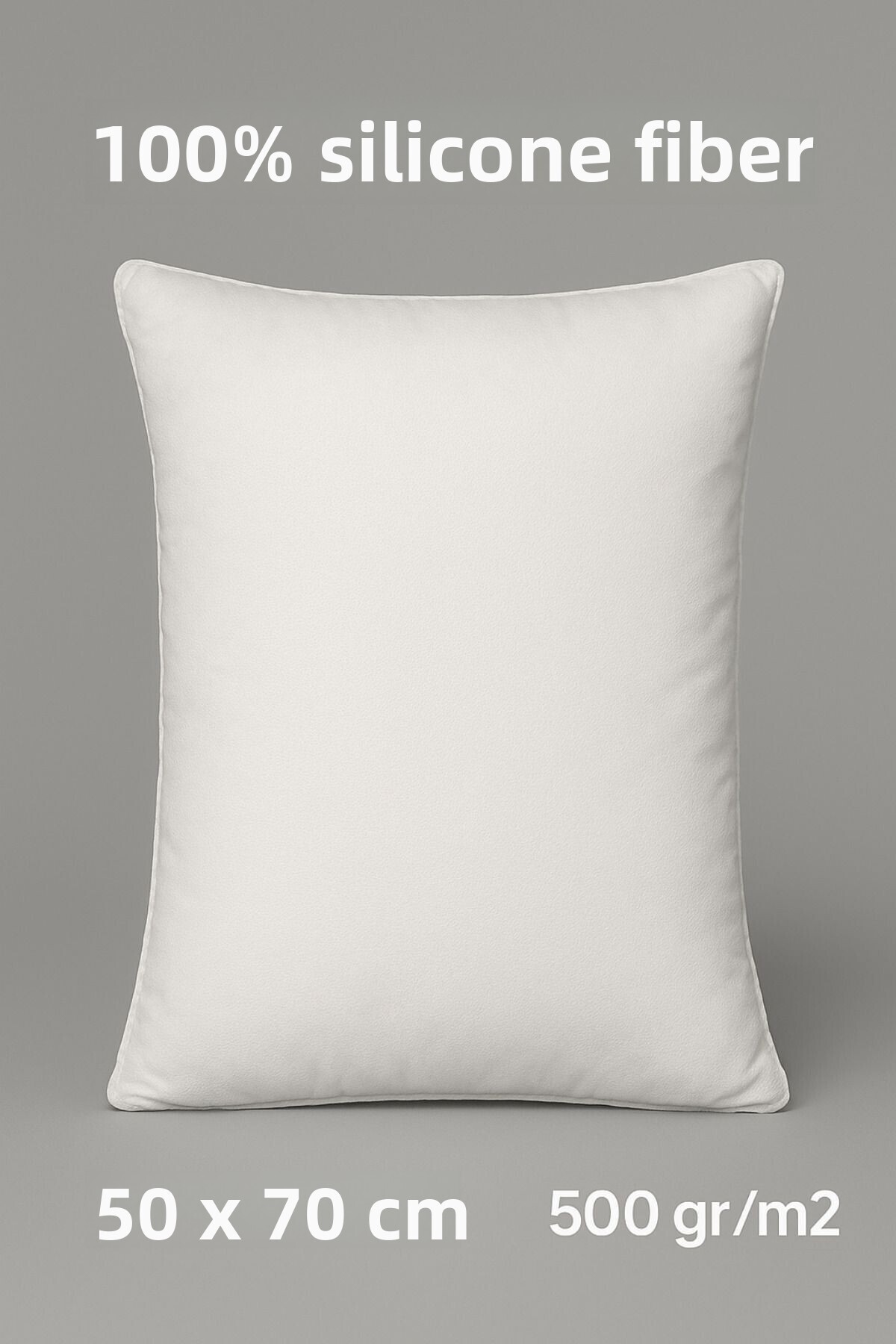 NANOSOFT 🛏️ 100% Silicone Fiber Filled Pillow – 50X70 cm