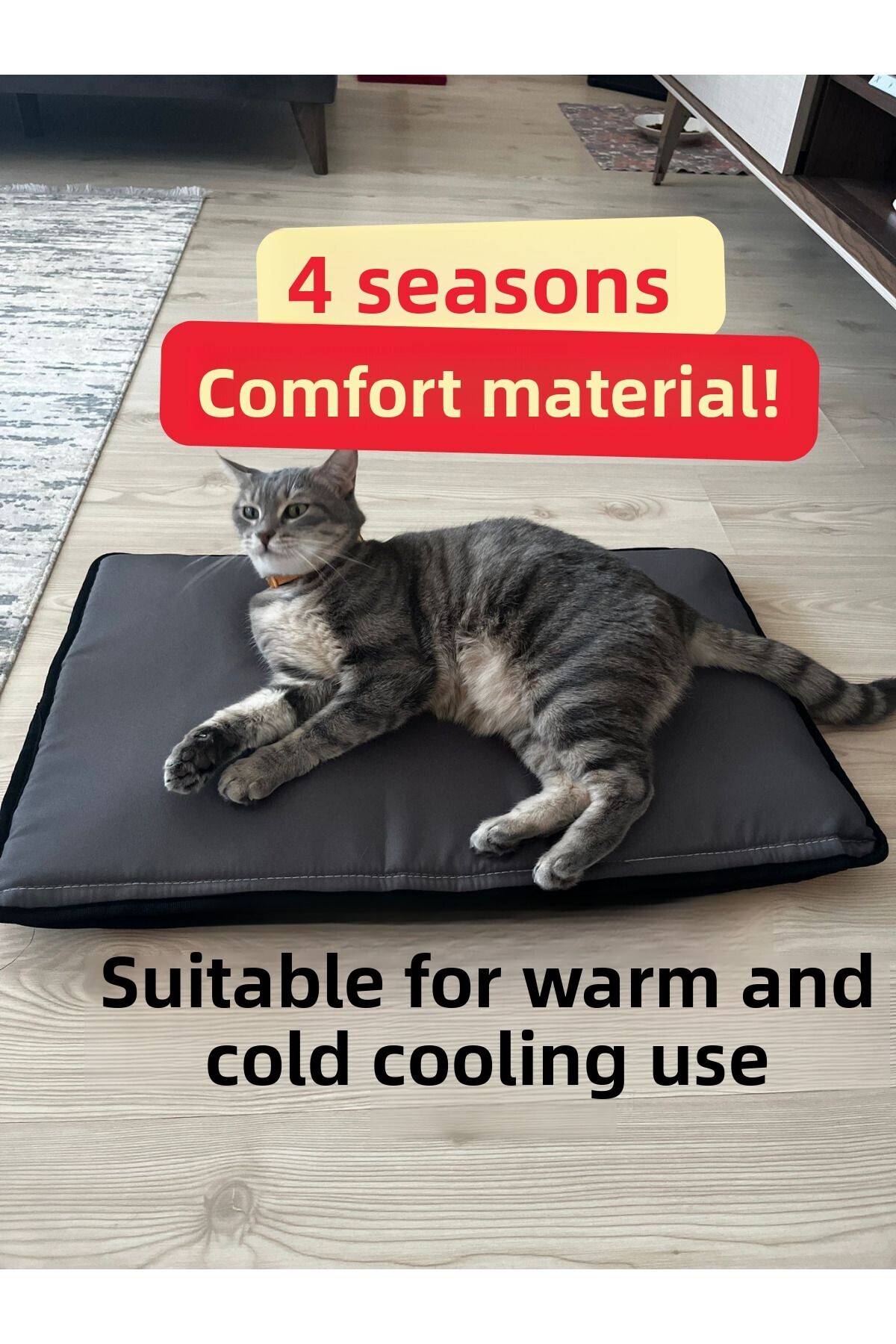AKTURK HOME-4-Season Comfort Mat (65X40 cm) - Suitable for Warm and Cold Use. 1