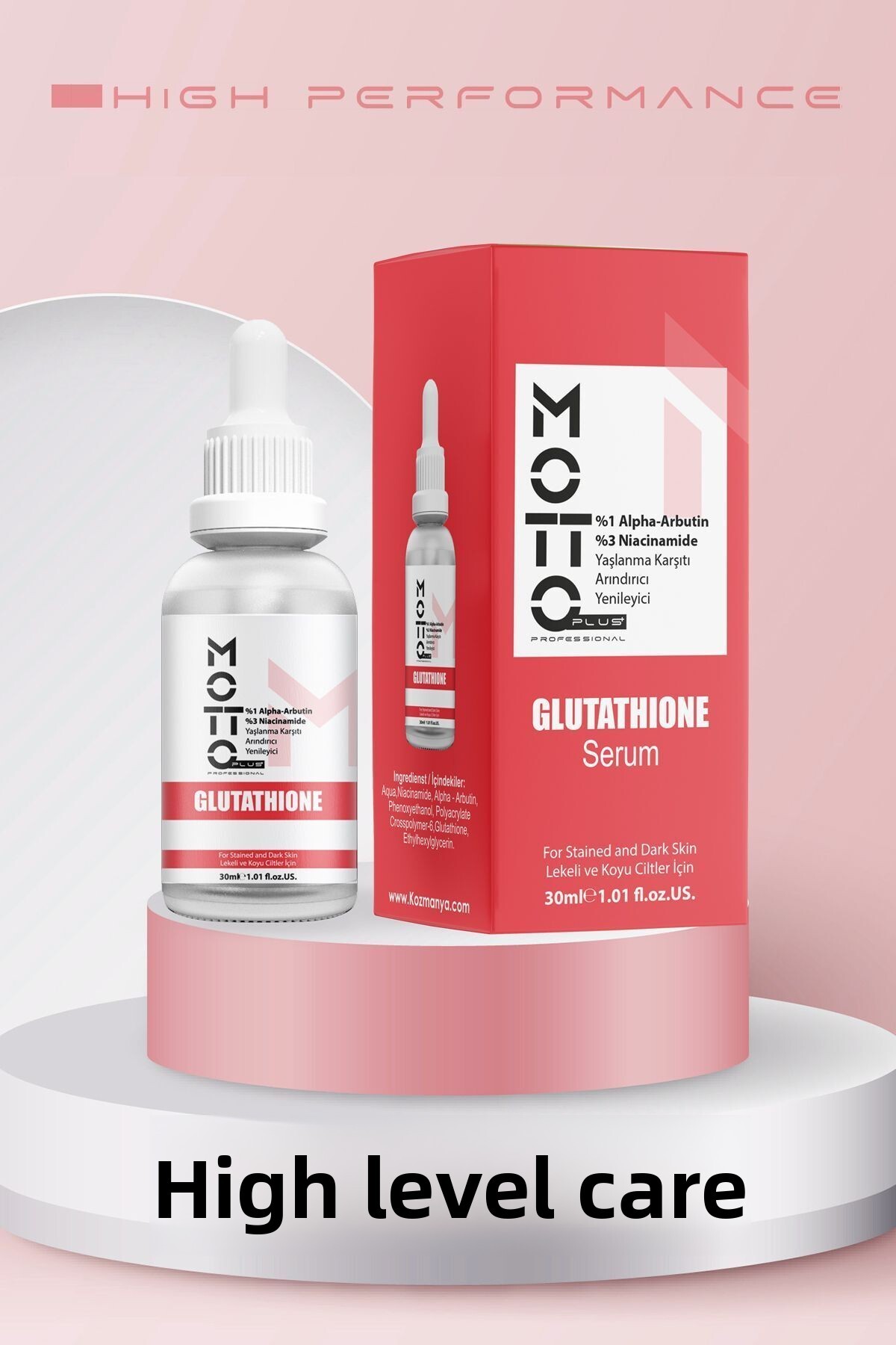 Motto Plus Professional Glutathione 1% Alpha-Arbutin and 3% Niacinamide  High-End Purifying Aging K- Trendyol