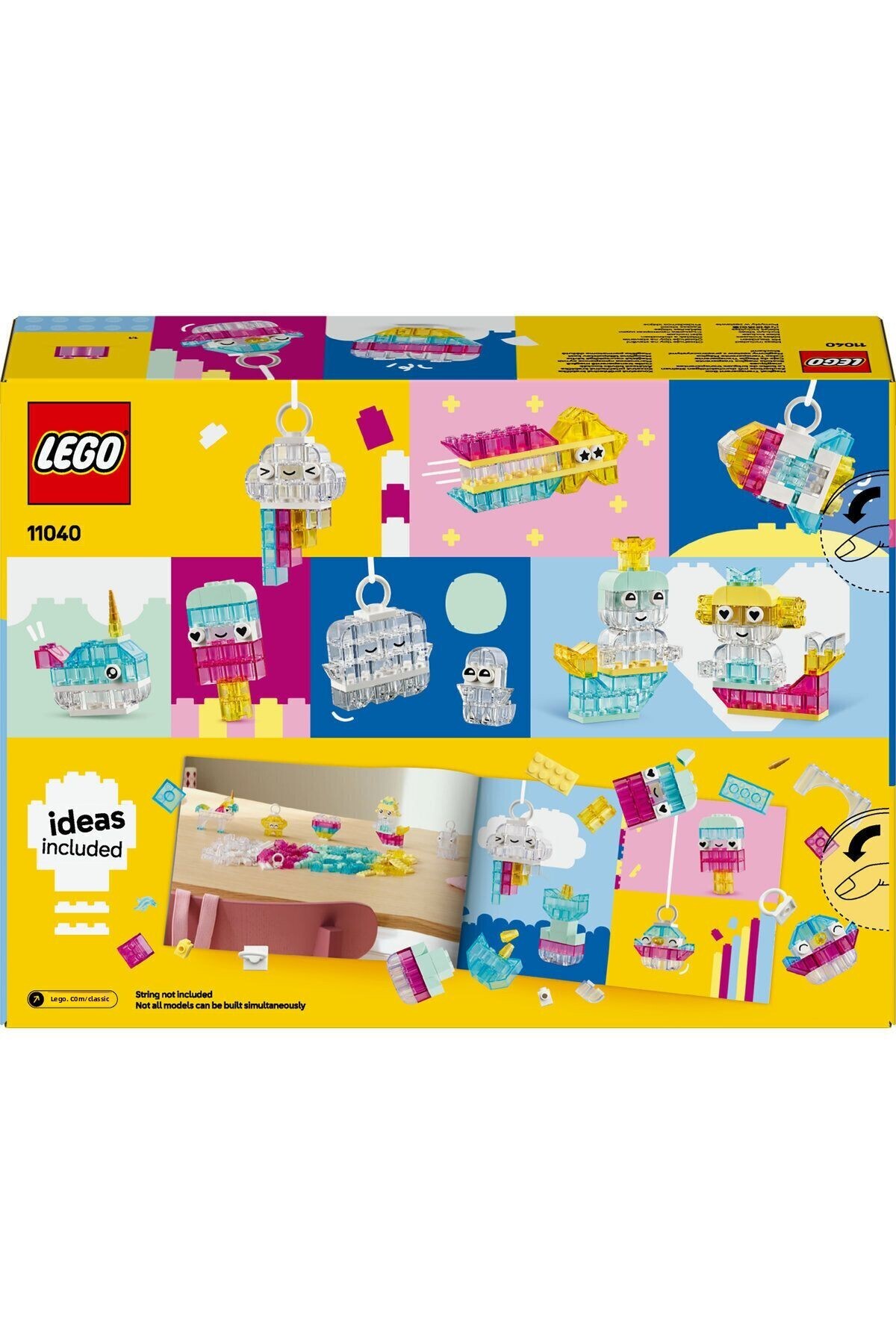 LEGO-®   Classic Magic Translucent Box 11040 – 5+ Color Pieces and Hanger Pieces Building Set (340 Pieces) 4