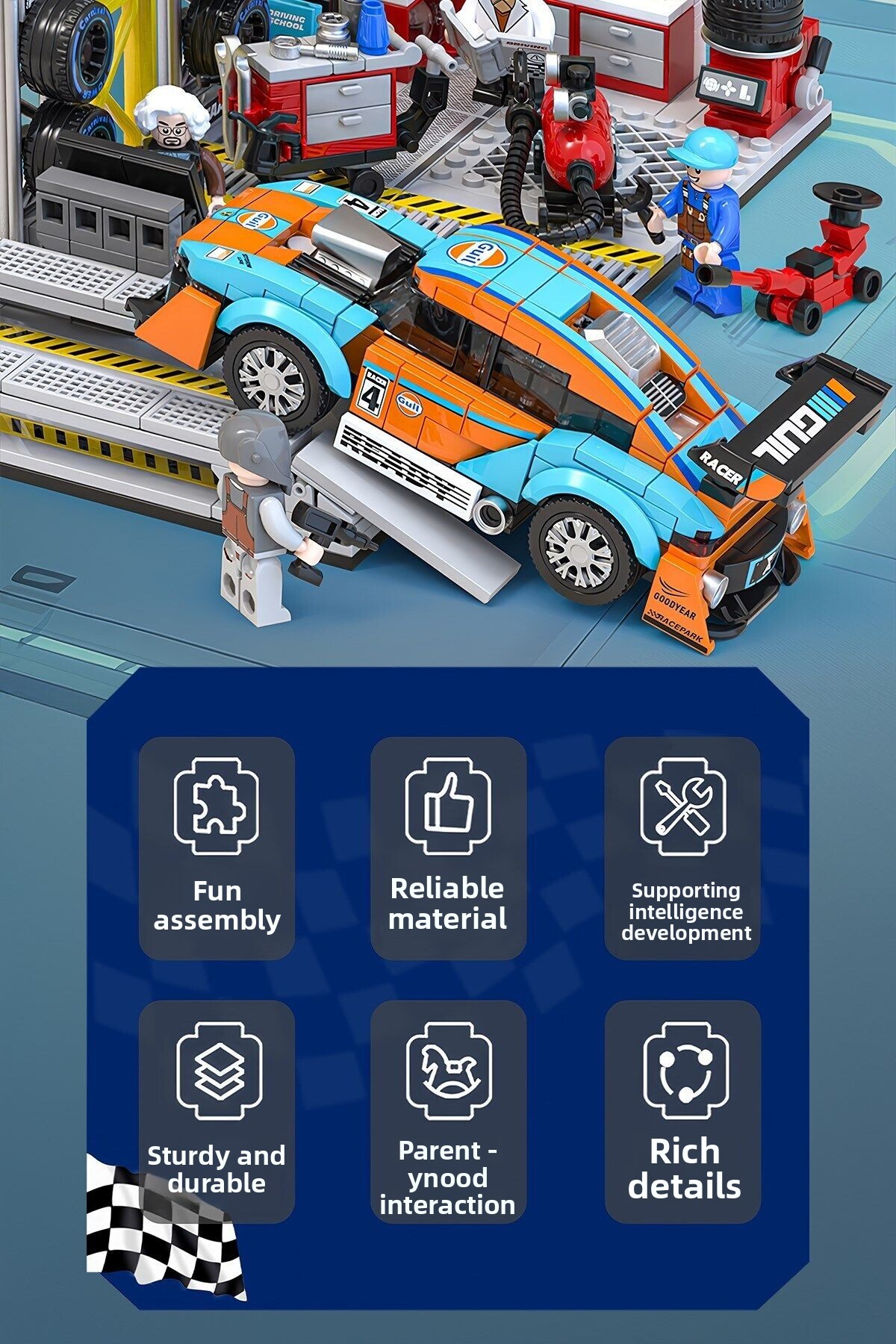 مجموعه بلوکهای ساختنی کارگاه خلاقانه پیتاستاپ، ۶۷۴ تکه