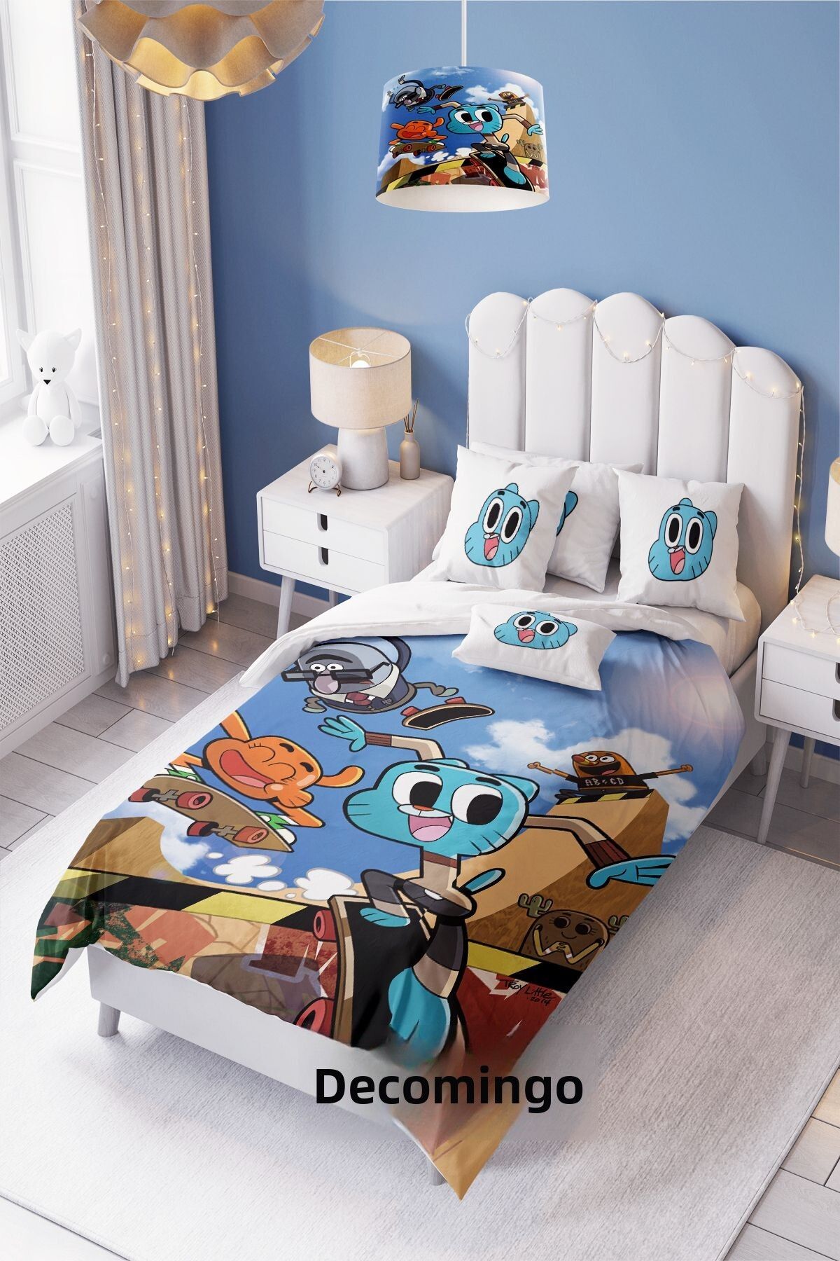 dekomingo-Gumball Patterned Children's Room Bedding (Without Sheets) 2