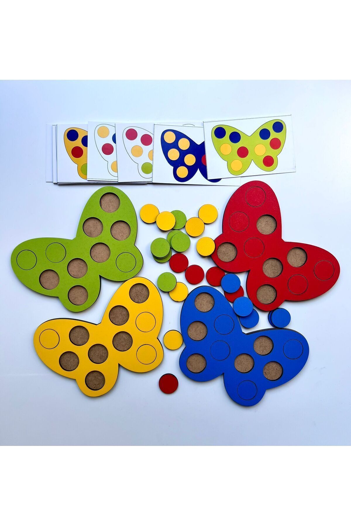WoodStory Eğitici Ahşap Kelebek Oyunu Montessori Çocuklar İçin Zeka Geliştirme fotoğrafı 3 (önizleme)
