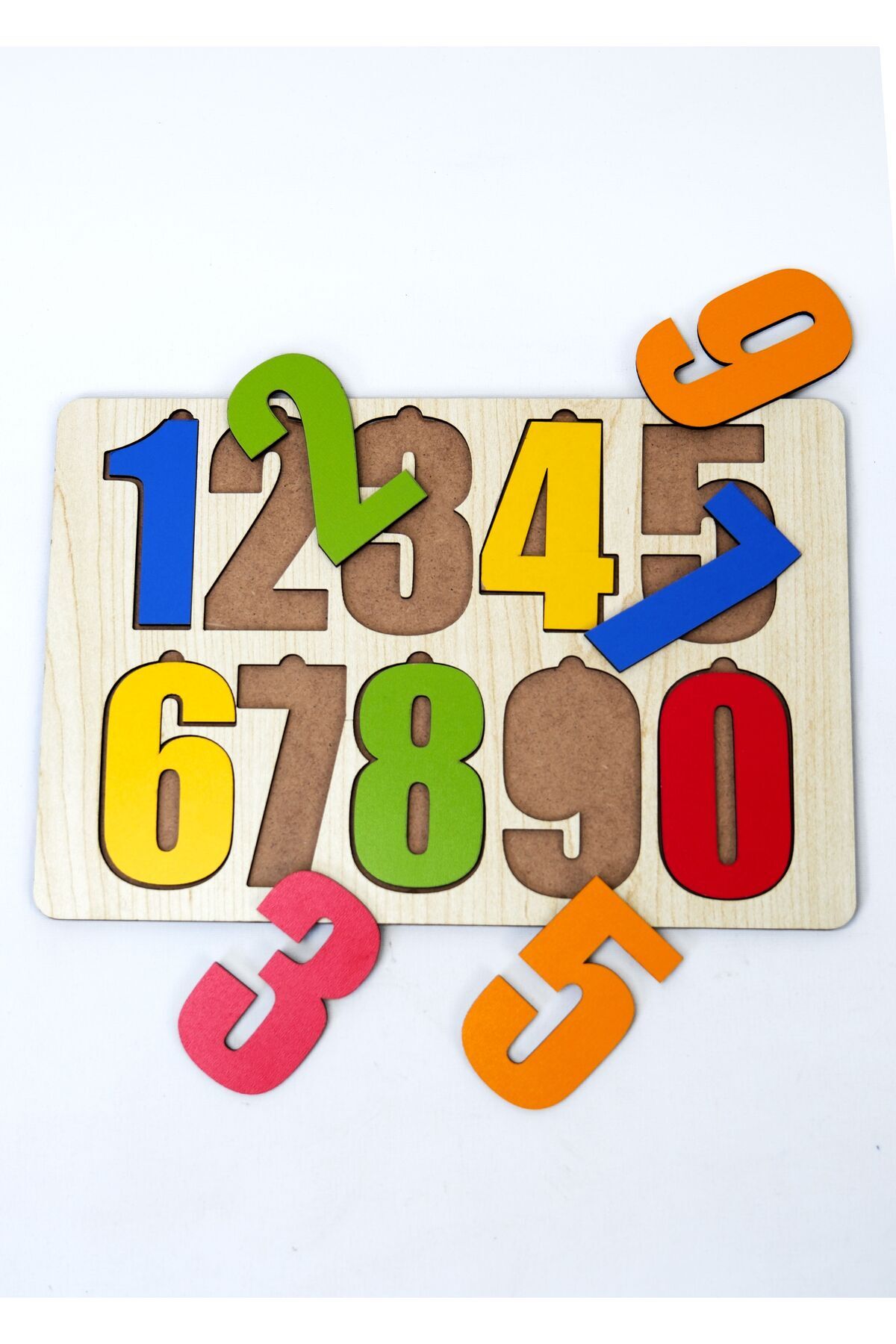 WoodStory Ahşap Renkli Sayılar Seti Puzzle Montessori Bul Tak Eğitici Çocuk Gelişimi fotoğrafı 5 (önizleme)